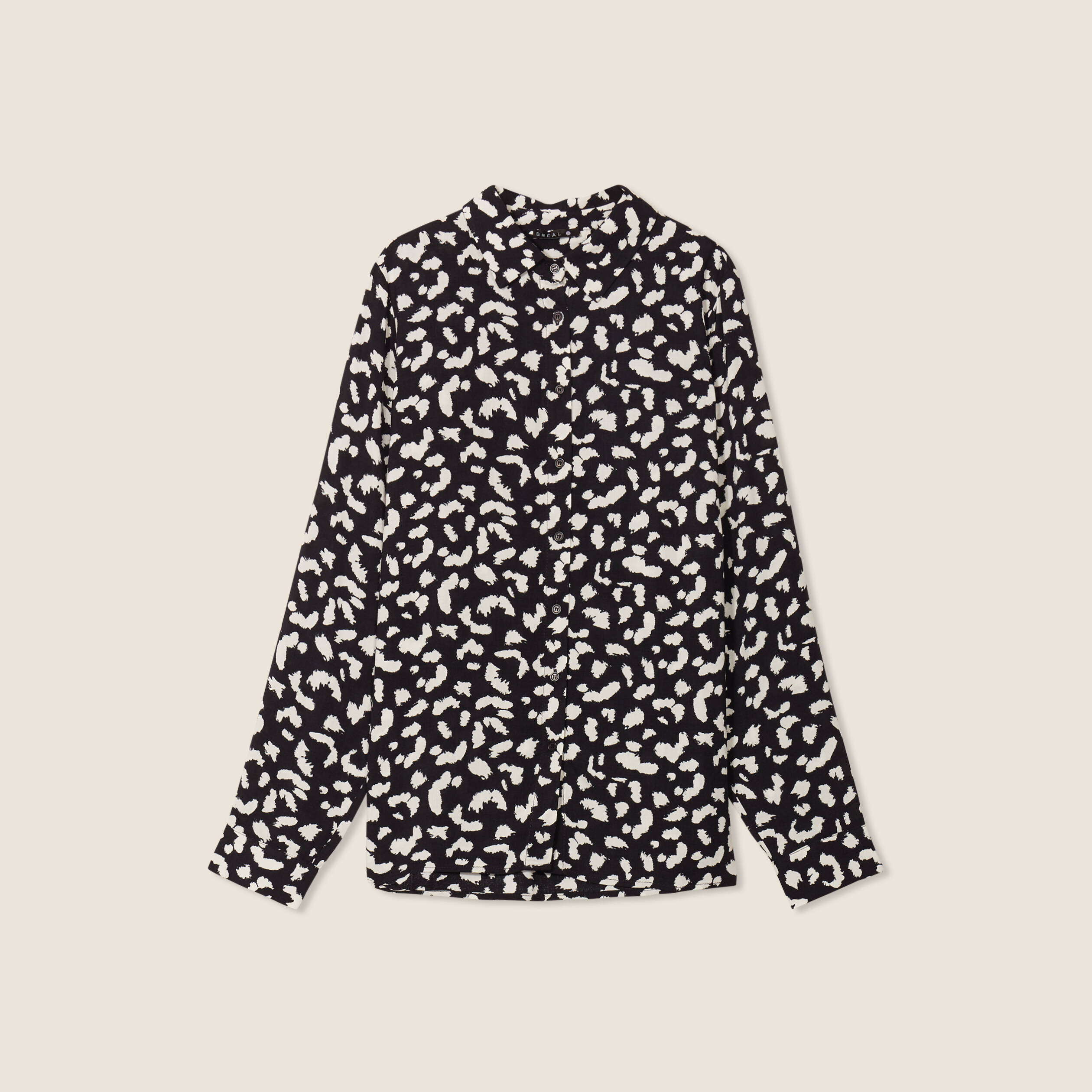 Chemise manches longues noir femme