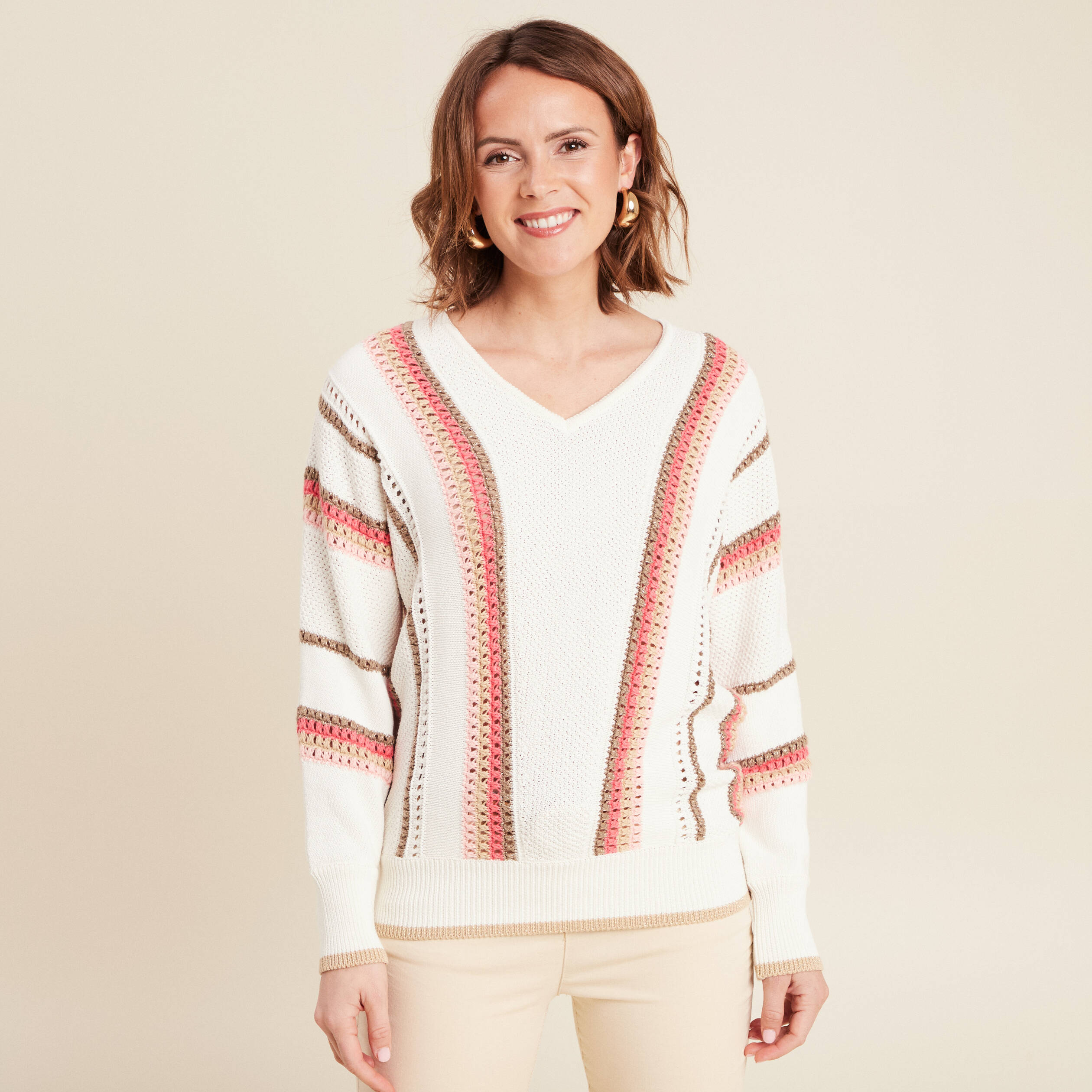 pull manches longues ecru femme Pull manches longues ecru femme