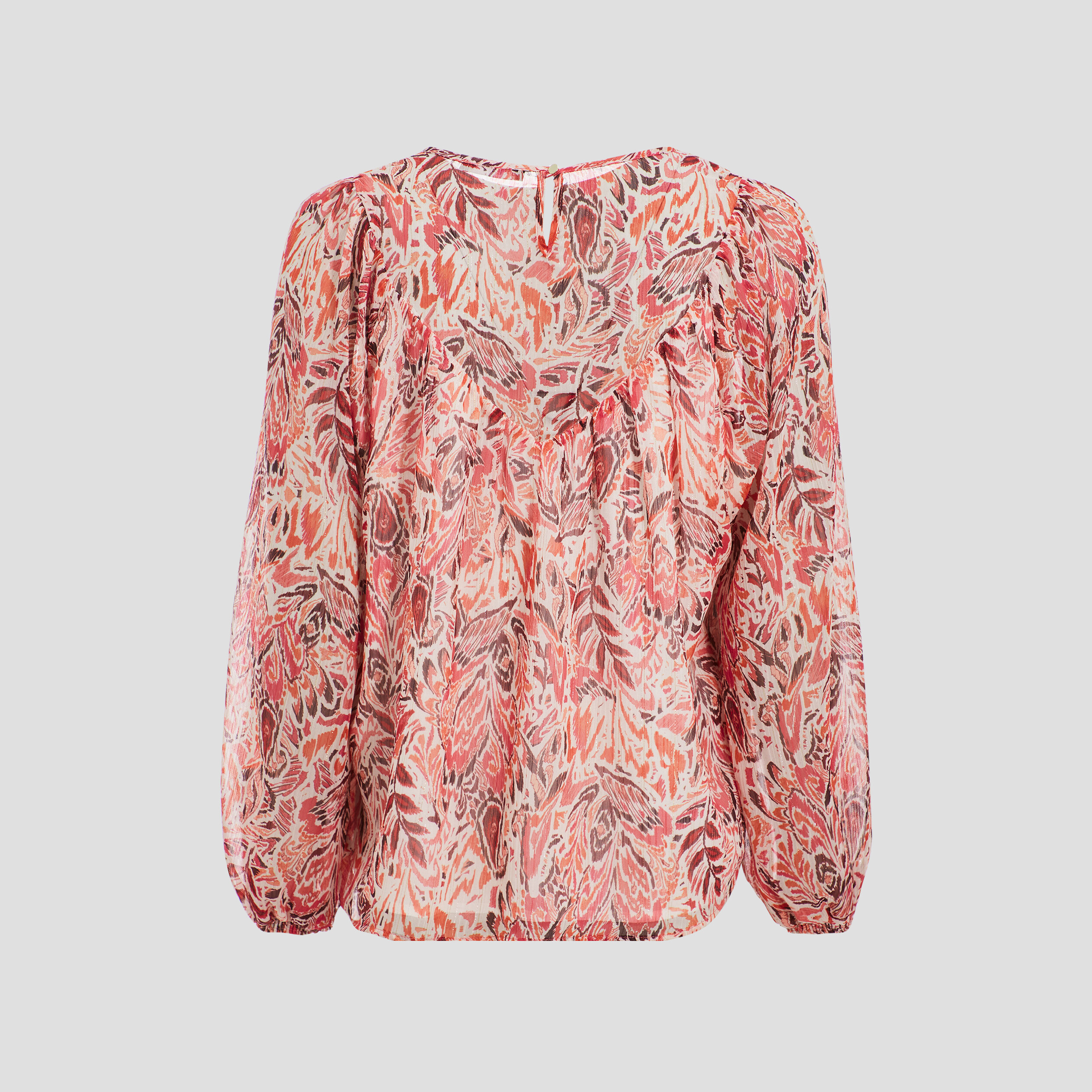 Blouse manches longues rose fushia femme