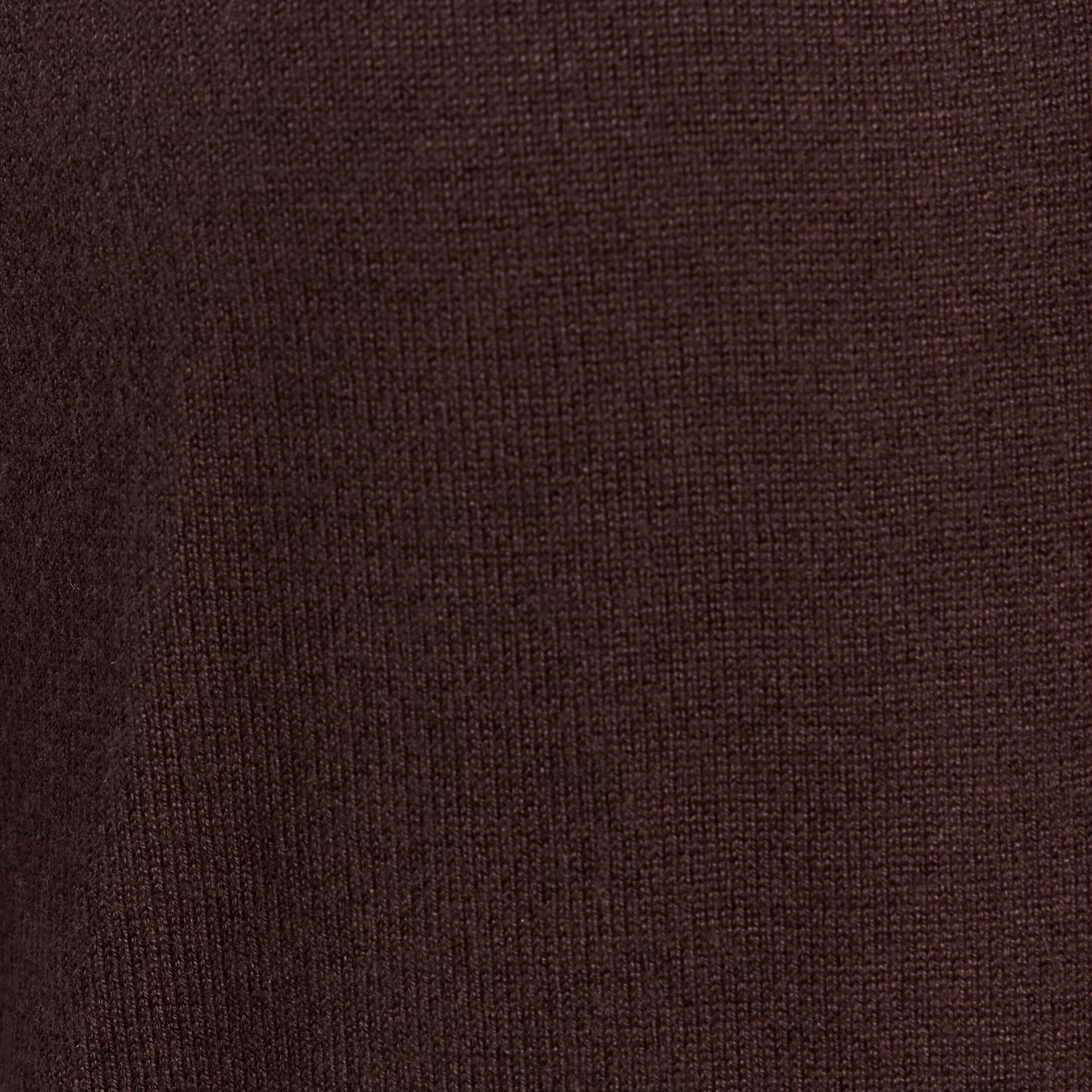 Gilet manches longues col rond marron fonc&eacute; femme