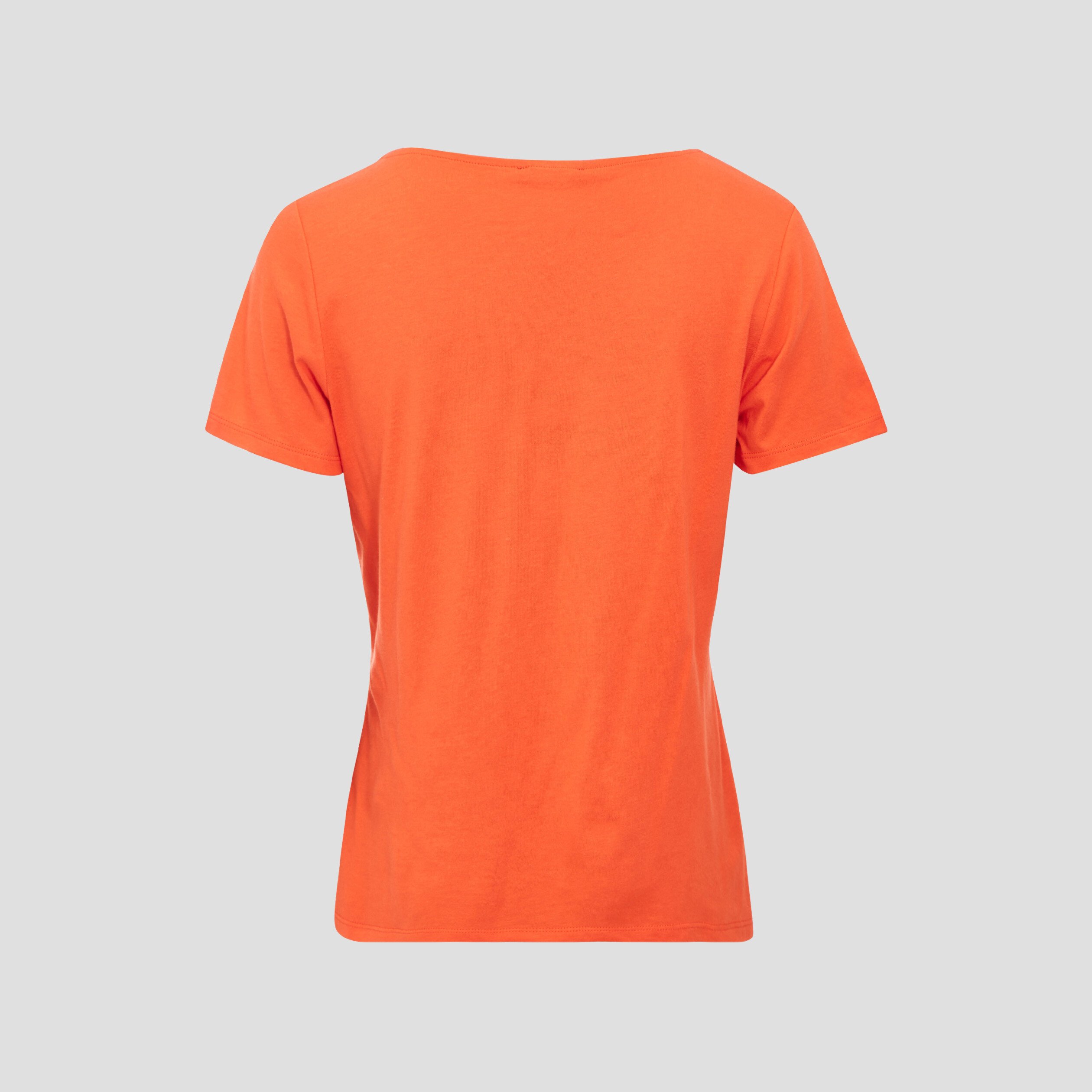 T-shirt manches courtes orange femme