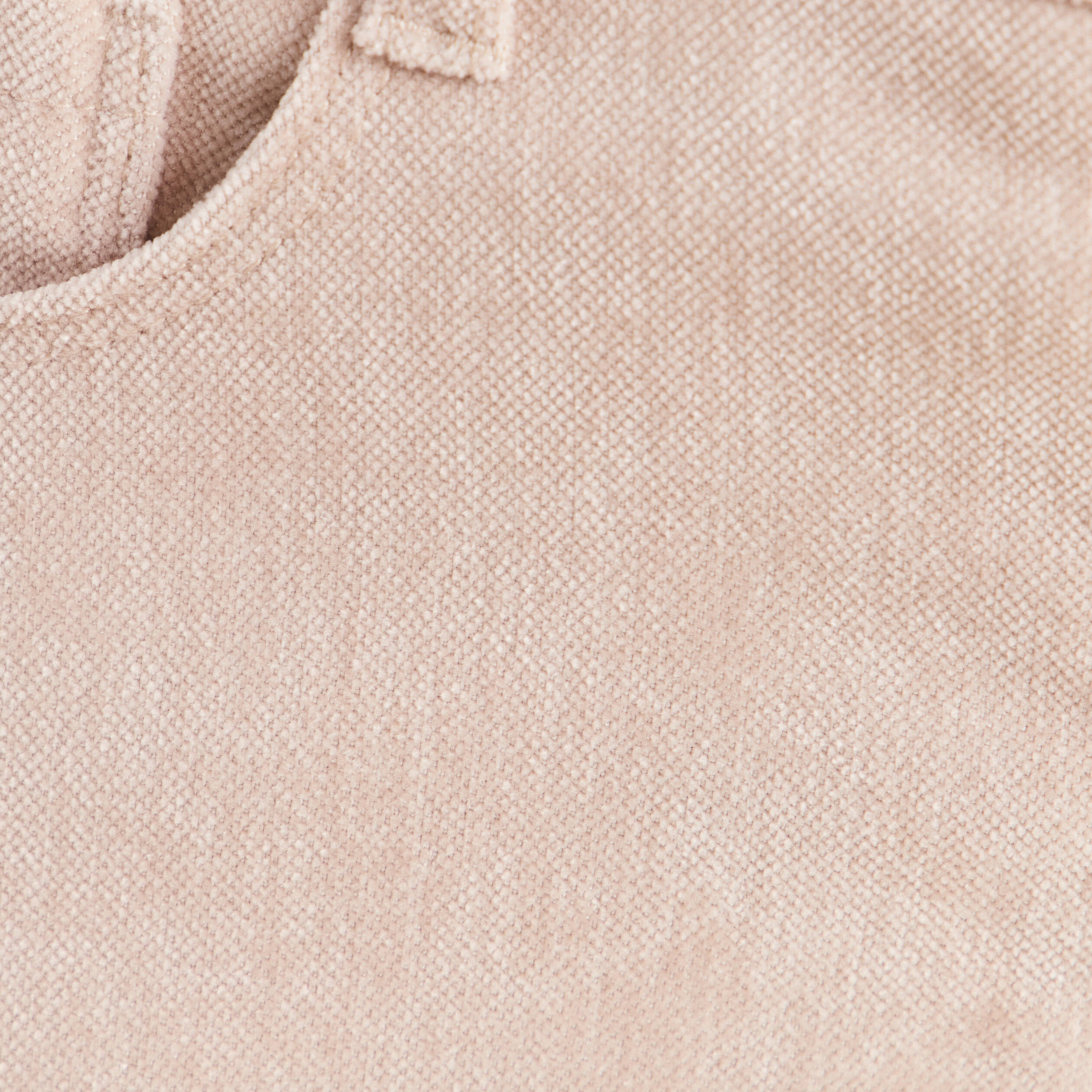 Jean taille haute en velours sable femme