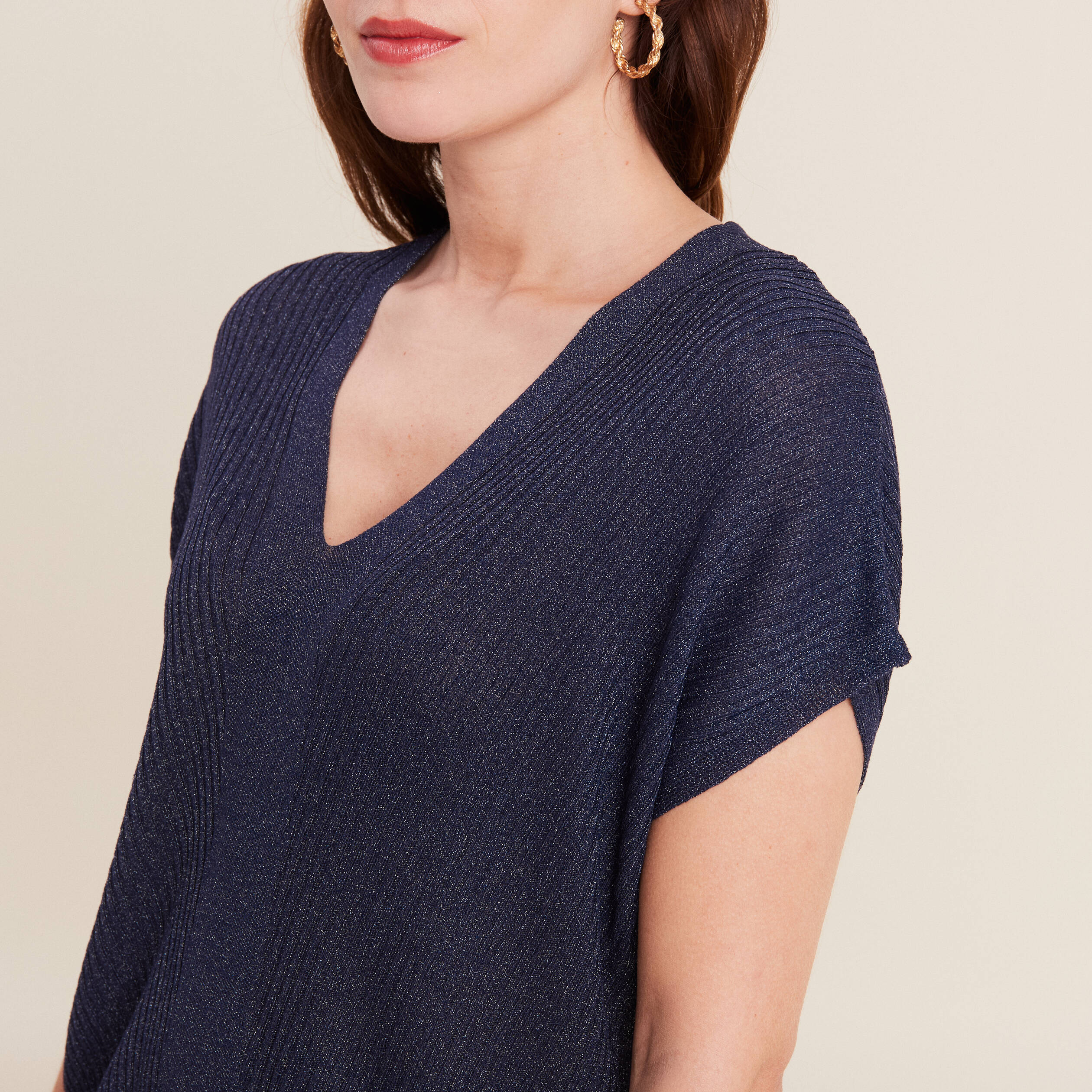 Pull manches courtes femme best sale