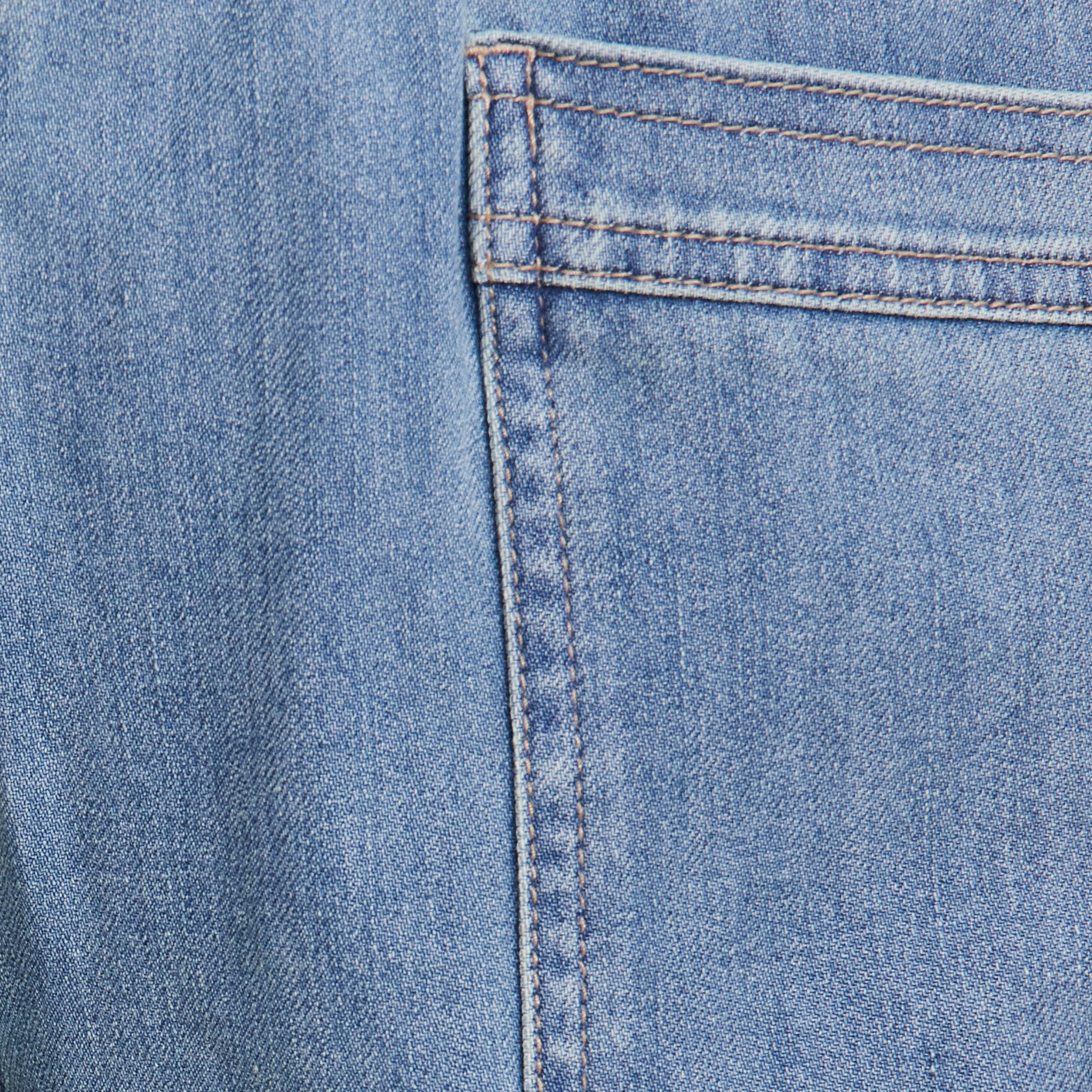 Jean large à coulisse denim double stone femme