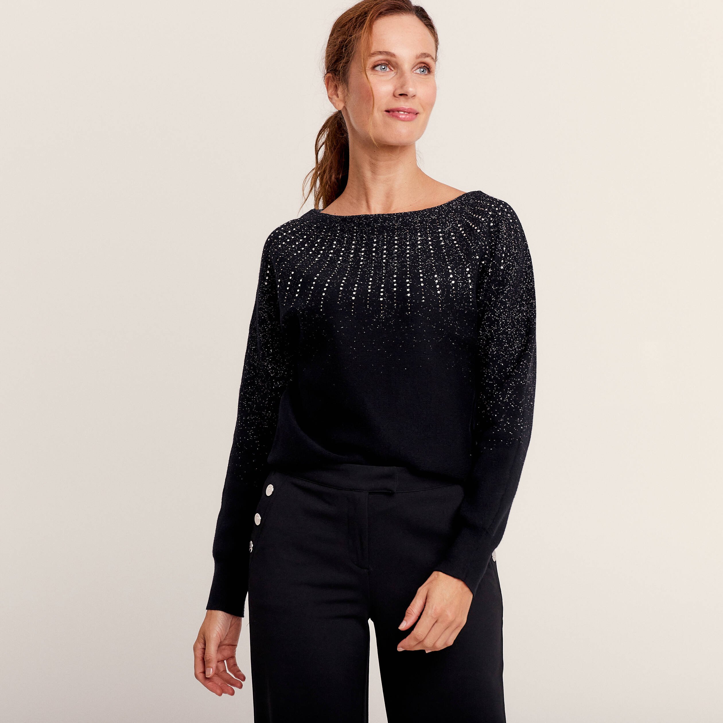 Long pull noir femme 2025