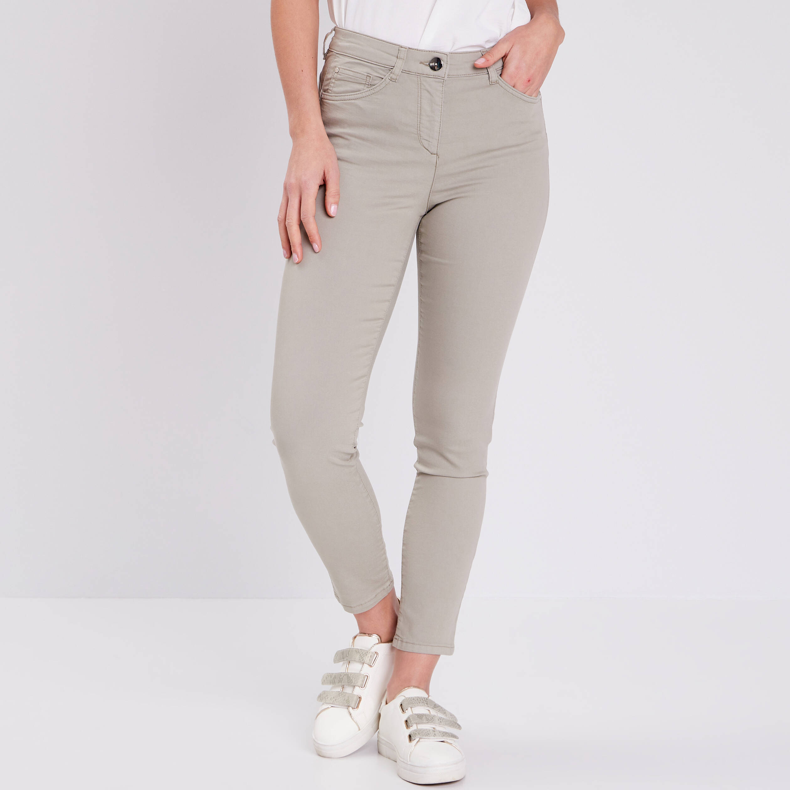Pantalon magique Le L&eacute;ger coupe ajust&eacute;e vert clair femme