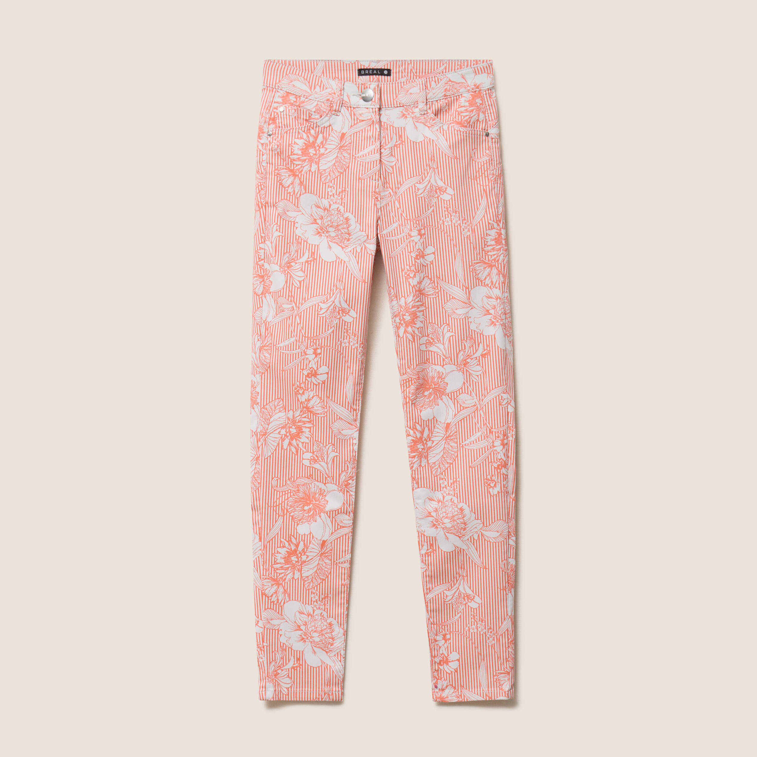 Pantalon magique Le L&eacute;ger coupe ajust&eacute;e orange femme