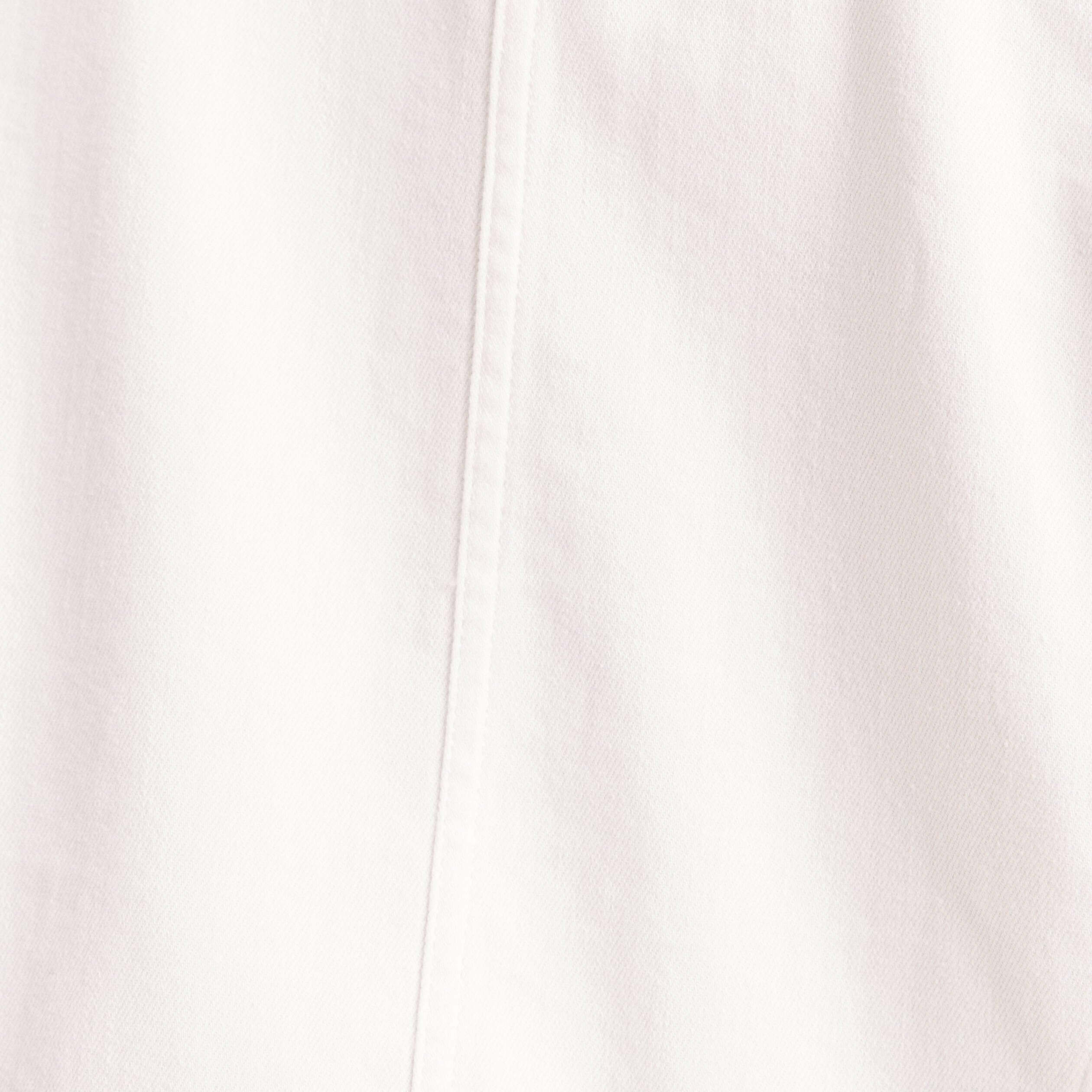 Veste jean manches longues blanc femme