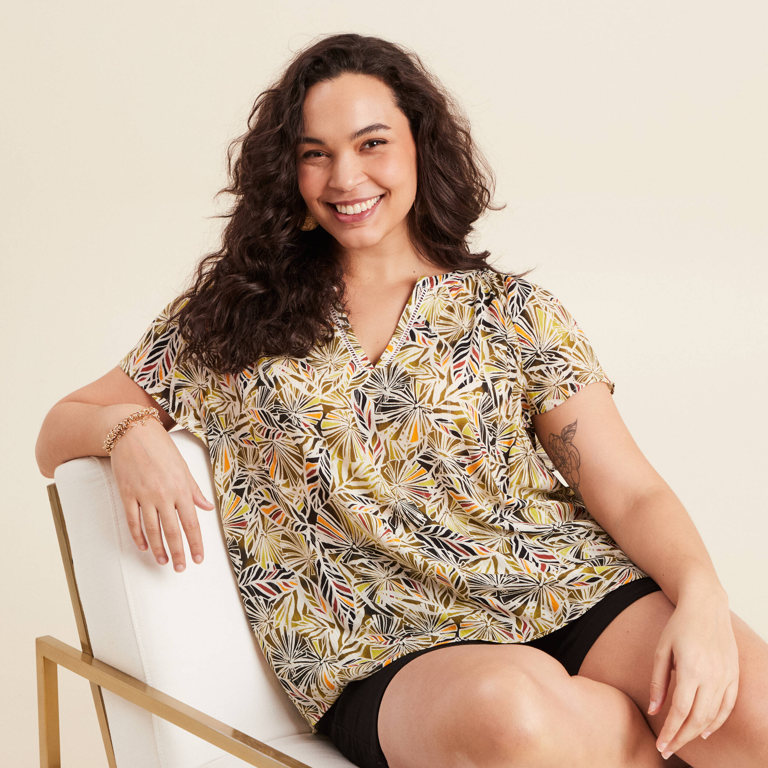 blouse manches courtes vert femme Blouse manches courtes vert femme