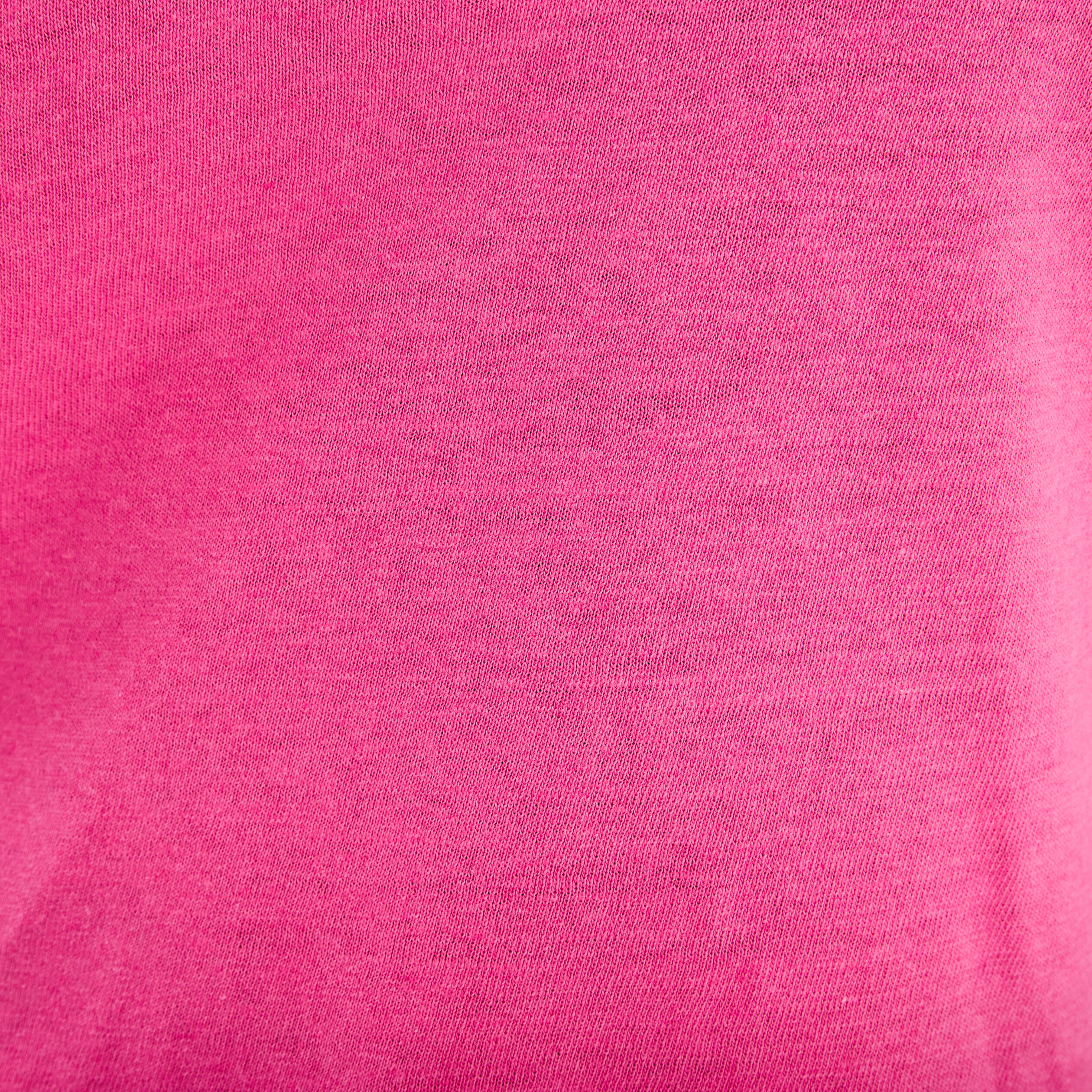 T-shirt manches courtes rose fushia femme