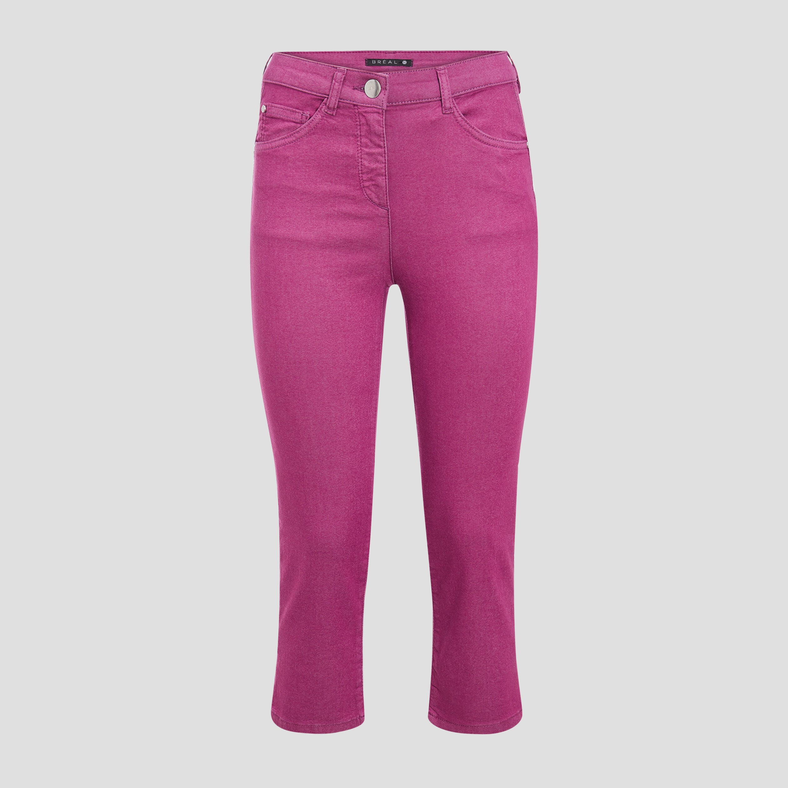 Pantacourt magique Le L&eacute;ger coupe droite mauve femme