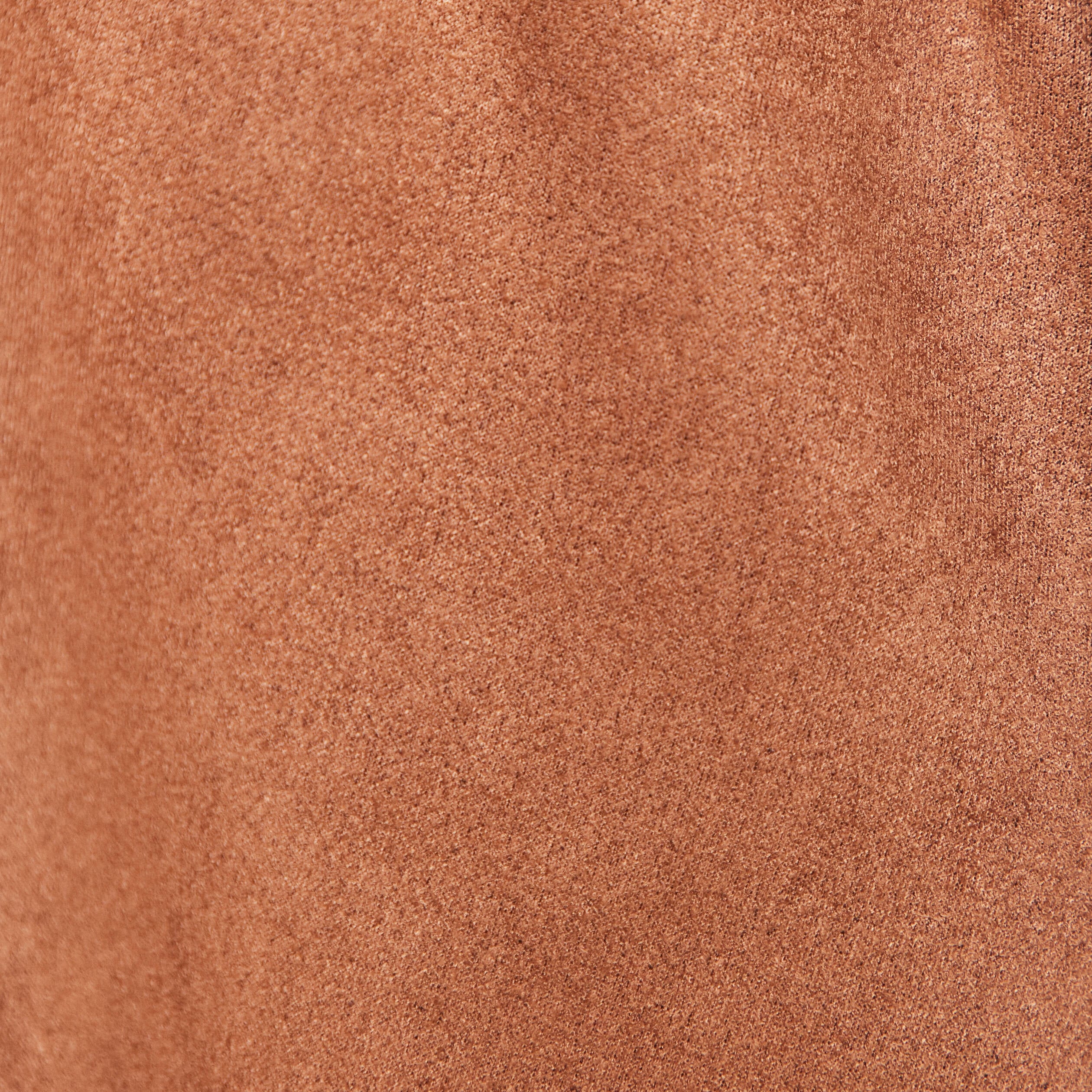 Poncho ceintur&eacute; fermeture zipp&eacute;e marron clair femme