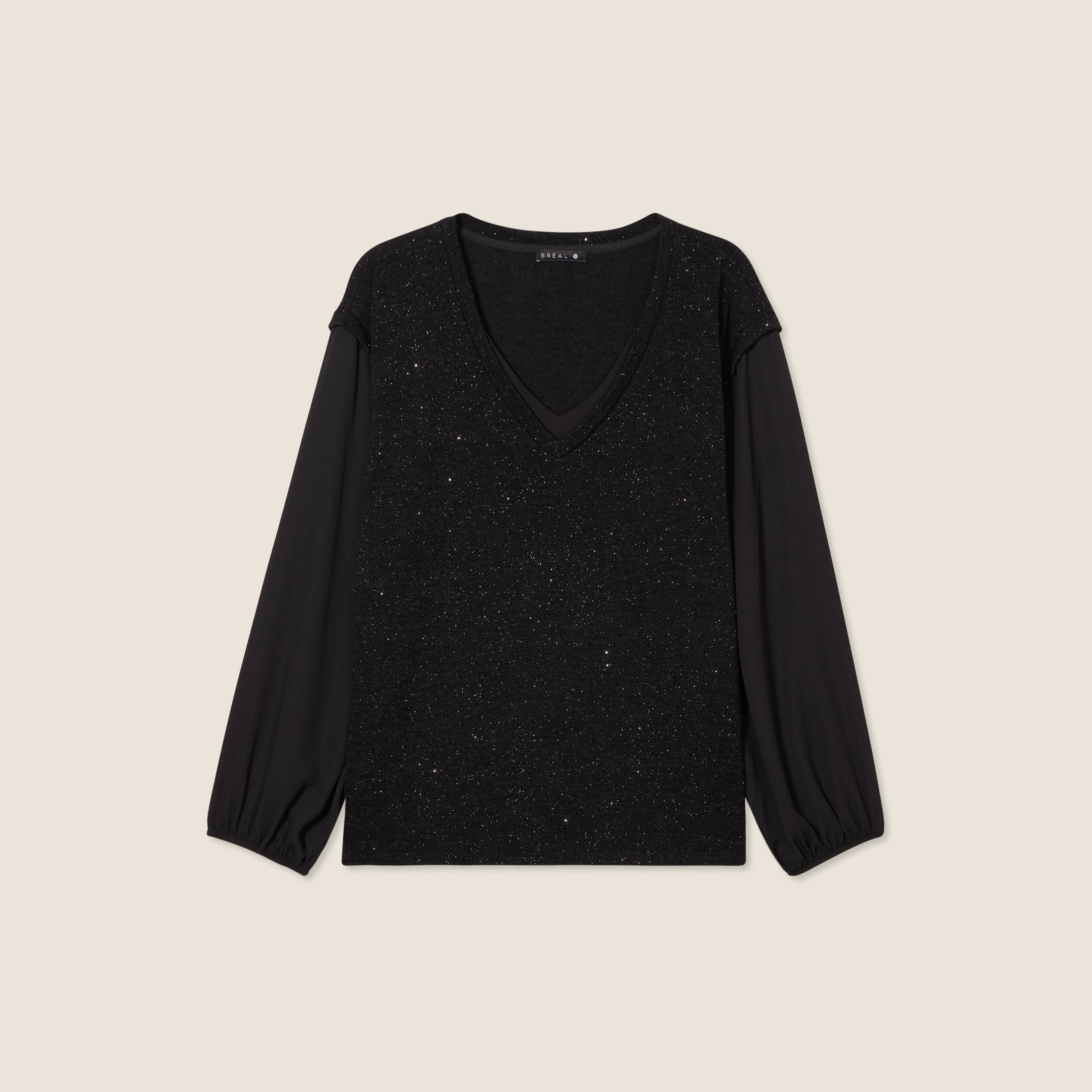 T-shirt manches longues noir femme