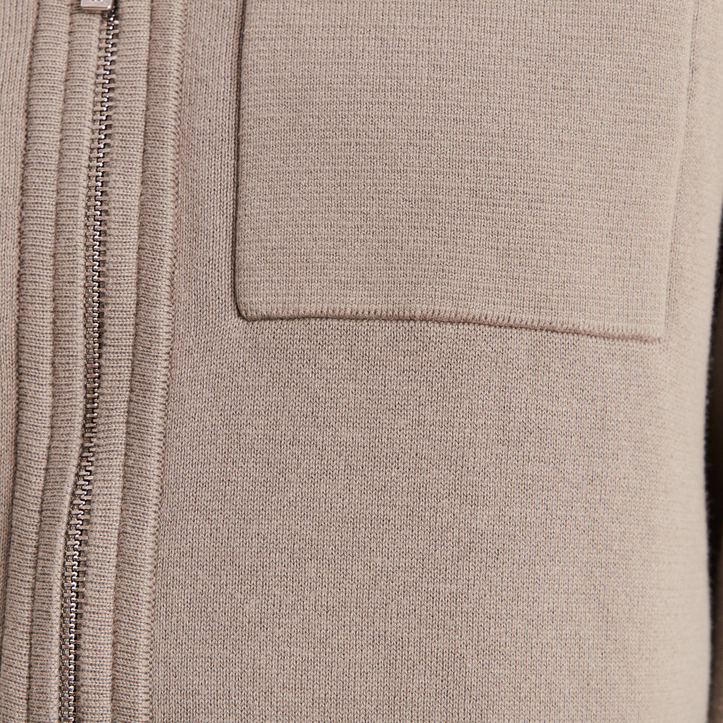 Gilet r&eacute;versible manches longues vert femme