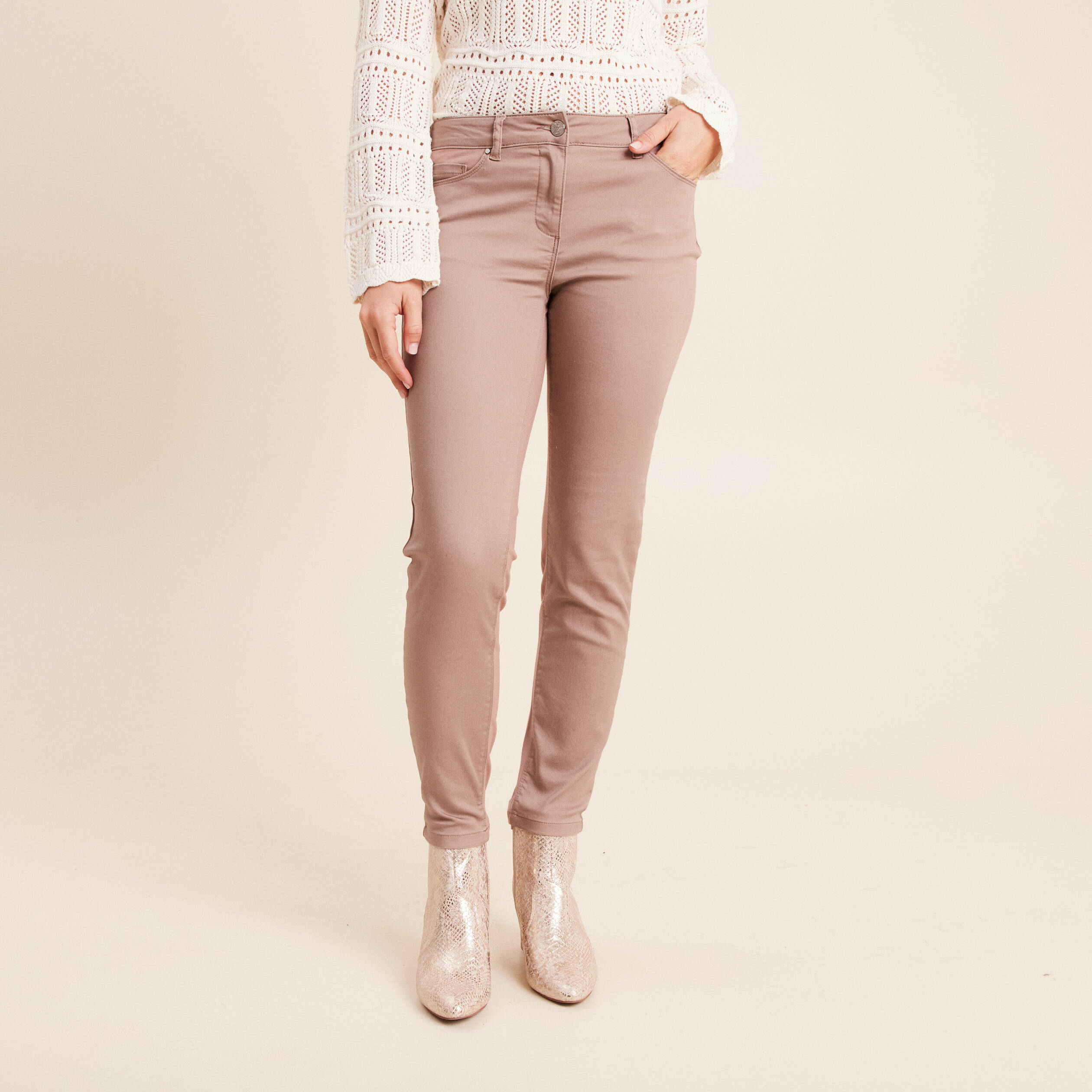 Jean D'été MET Taille 29 Couleur Taupe - Neuf Avec étiquettes, Référence ZC517, Coupe D'été Légère