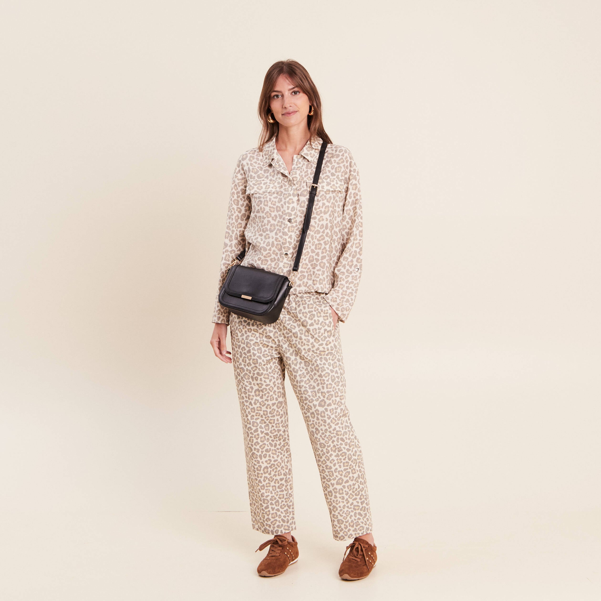 Pantalon mom blanc femme