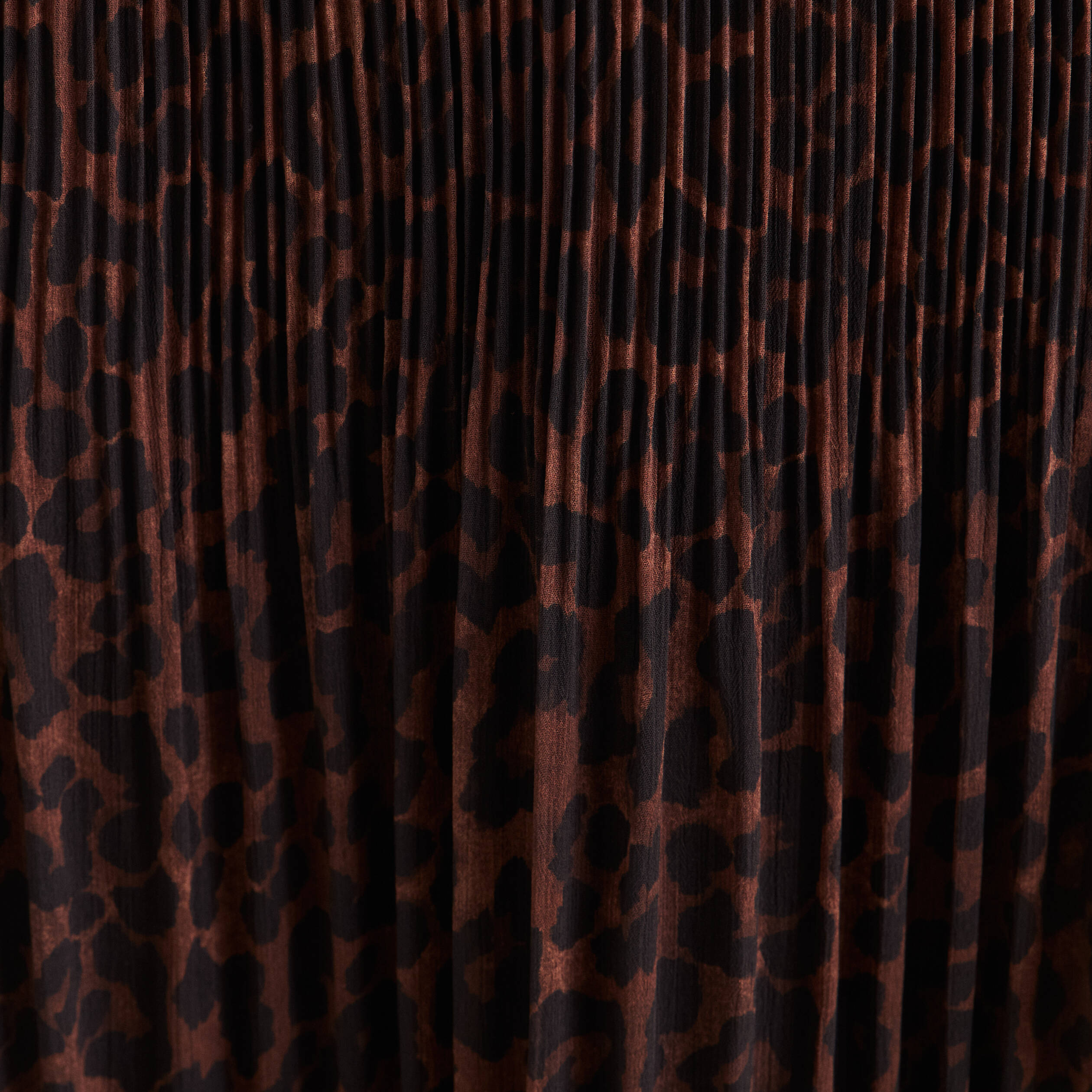 Robe bi-mati&egrave;re &eacute;vas&eacute;e col rond marron femme