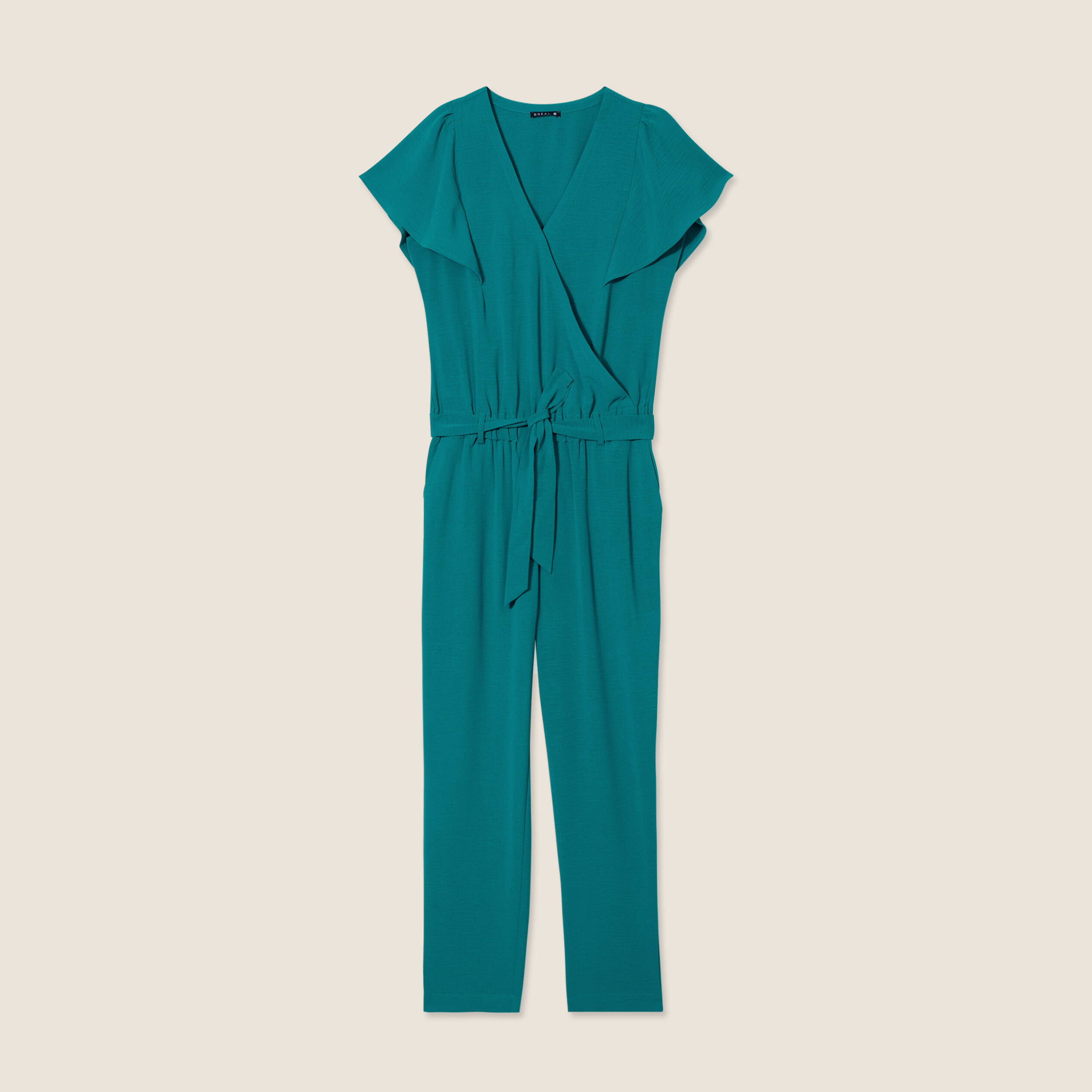 combinaison pantalon droite vert femme Combinaison pantalon droite vert femme