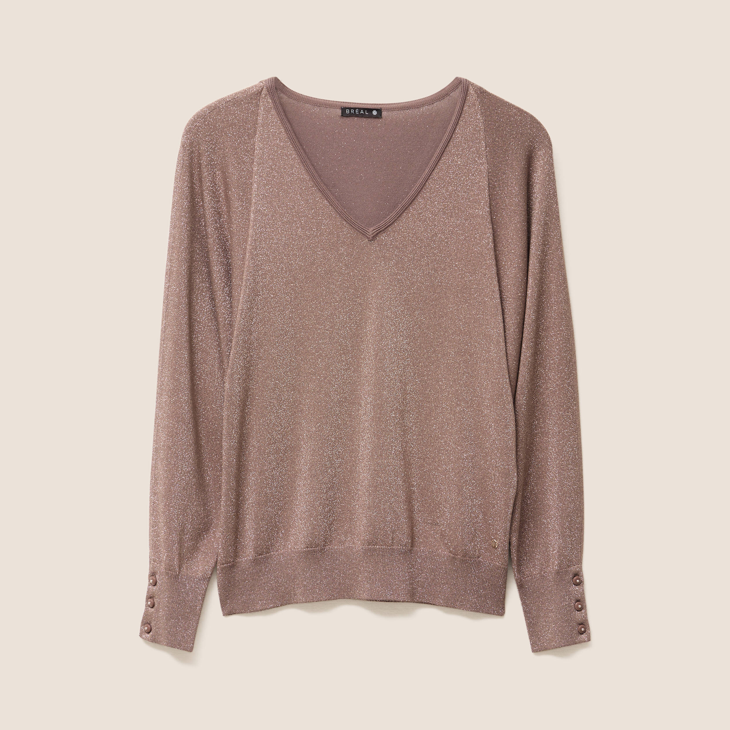 pull manches longues couleur cuivre femme Pull manches longues couleur cuivre femme