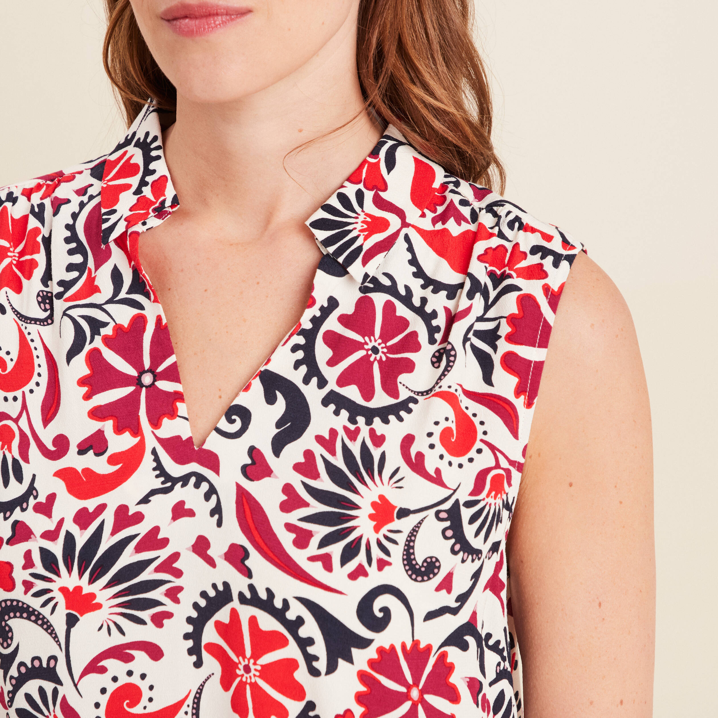 blouse sans manches blanc femme Blouse sans manches blanc femme