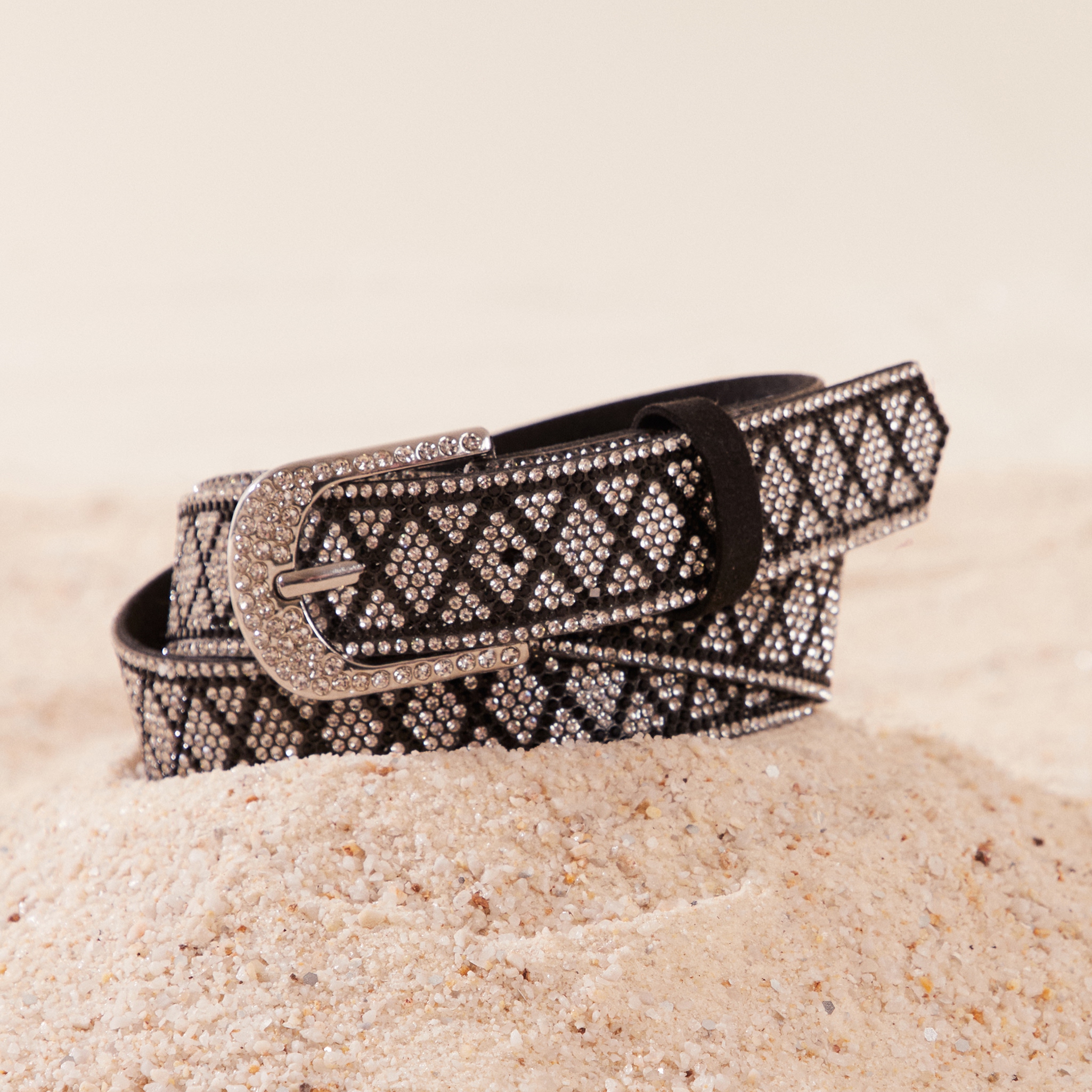 Ceinture fine couleur argent femme