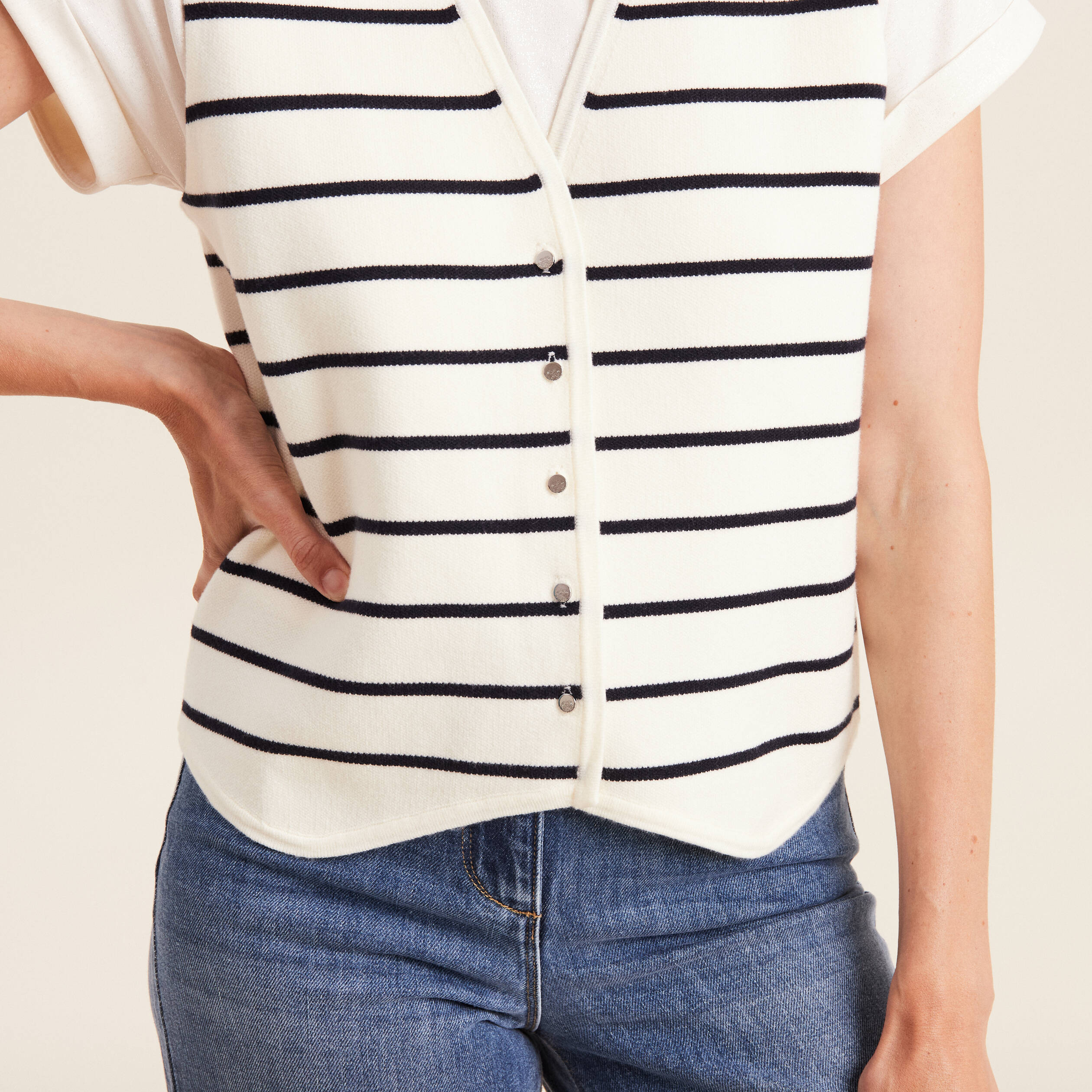 gilet sans manches blanc femme Gilet sans manches blanc femme