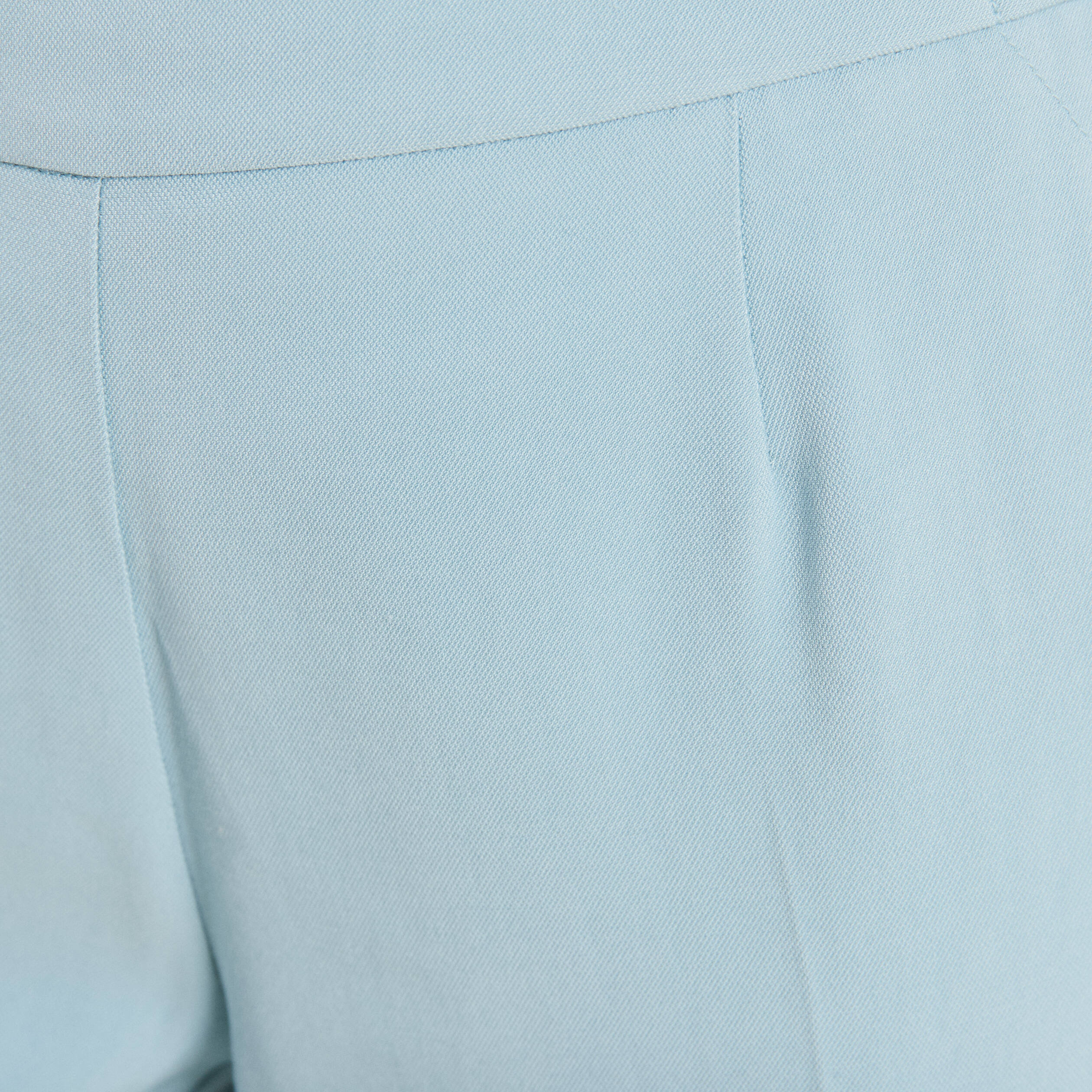 Pantalon flou 7/8ème bleu gris femme
