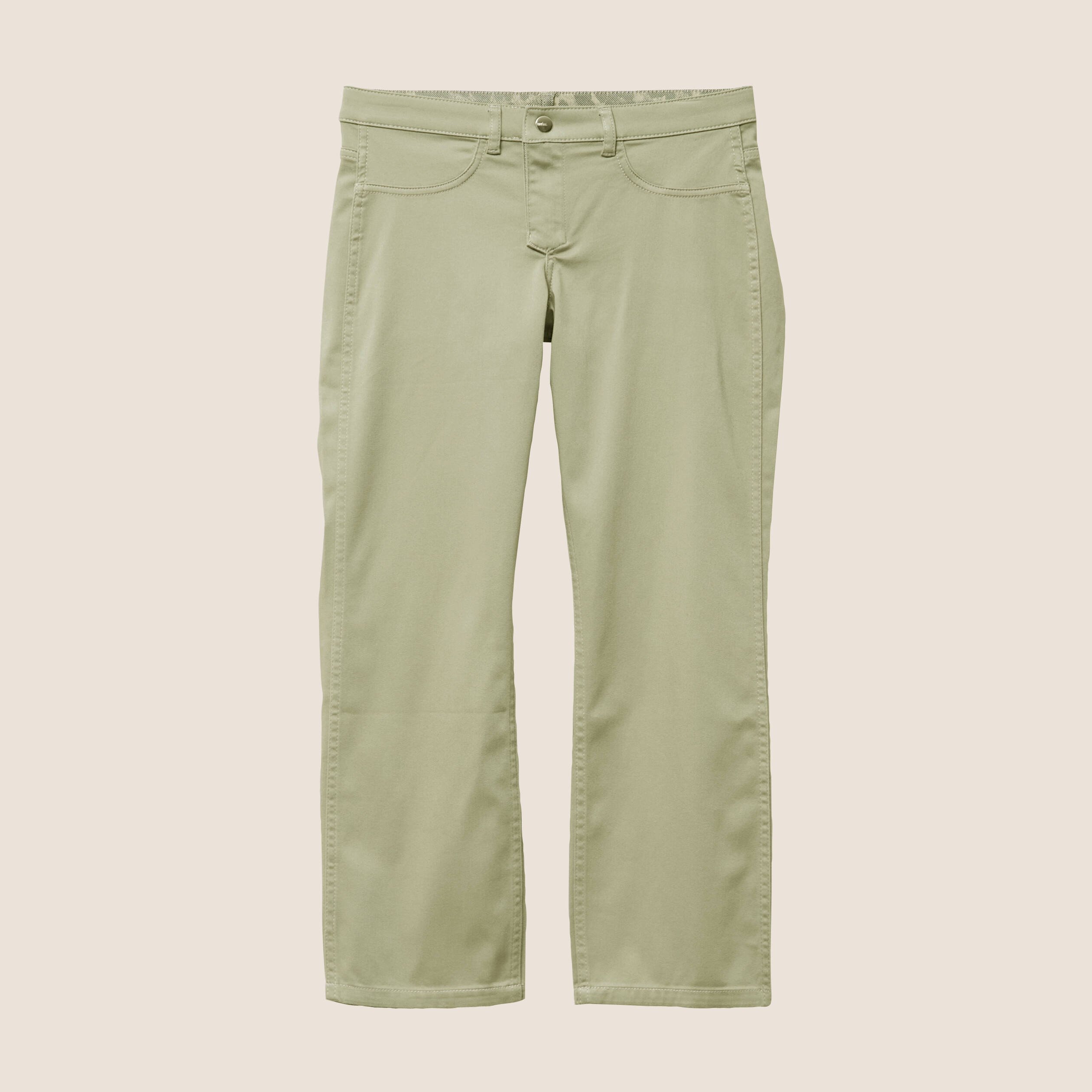 pantalon reversible droit 78eme vert olive femme Pantalon réversible droit 7/8ème vert olive femme