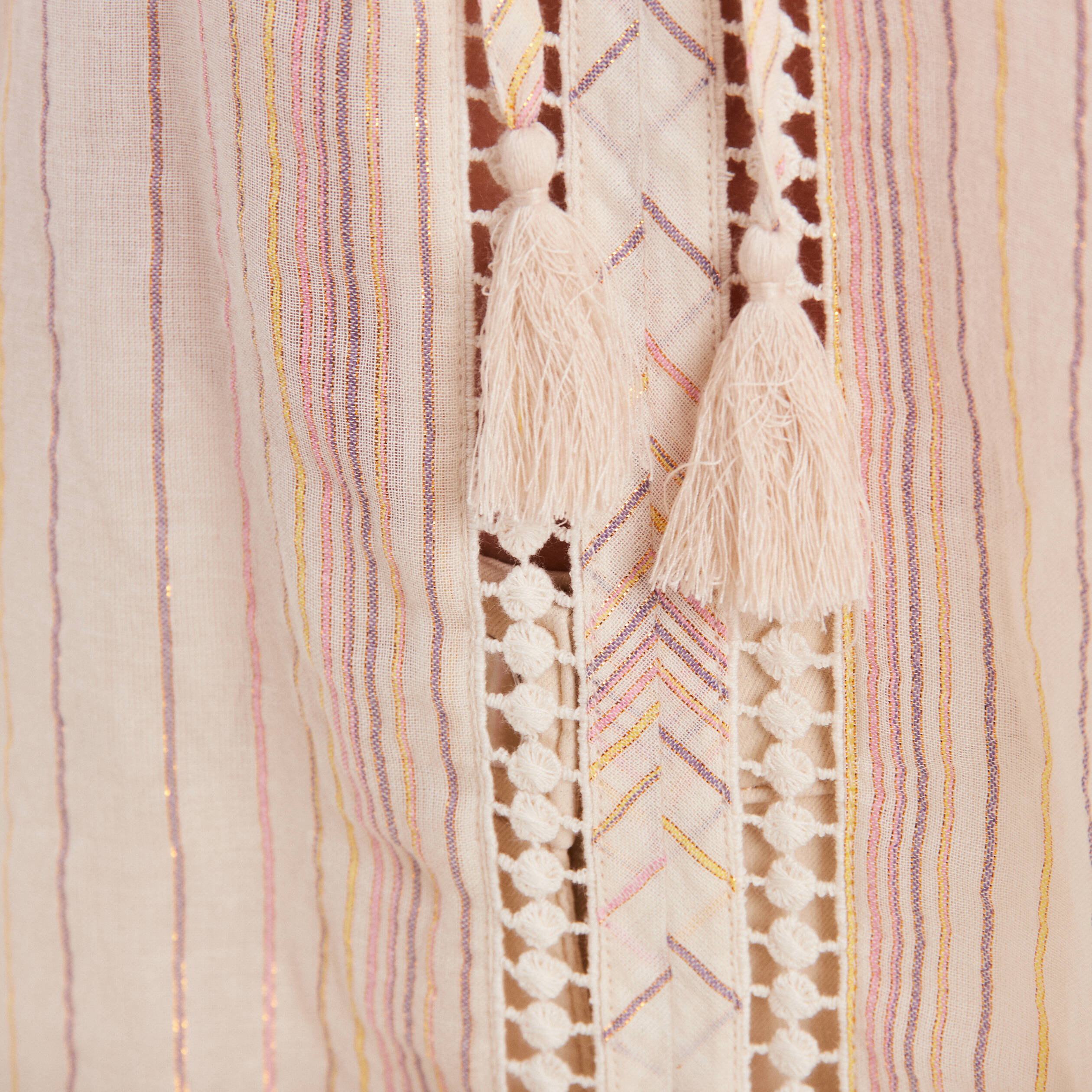 Blouse manches 3/4 rose pastel femme