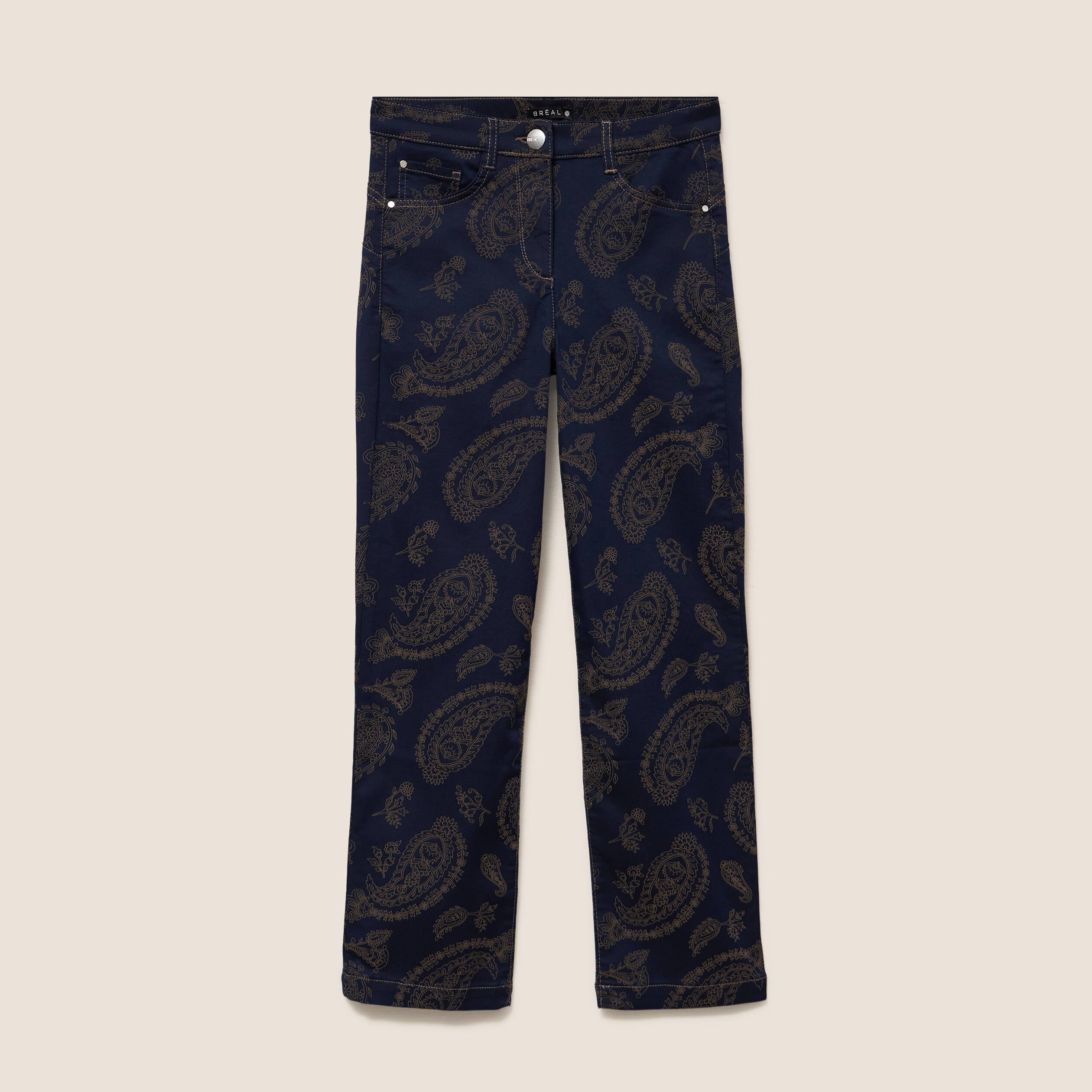 Pantalon magique Le L&eacute;ger coupe droite beige femme