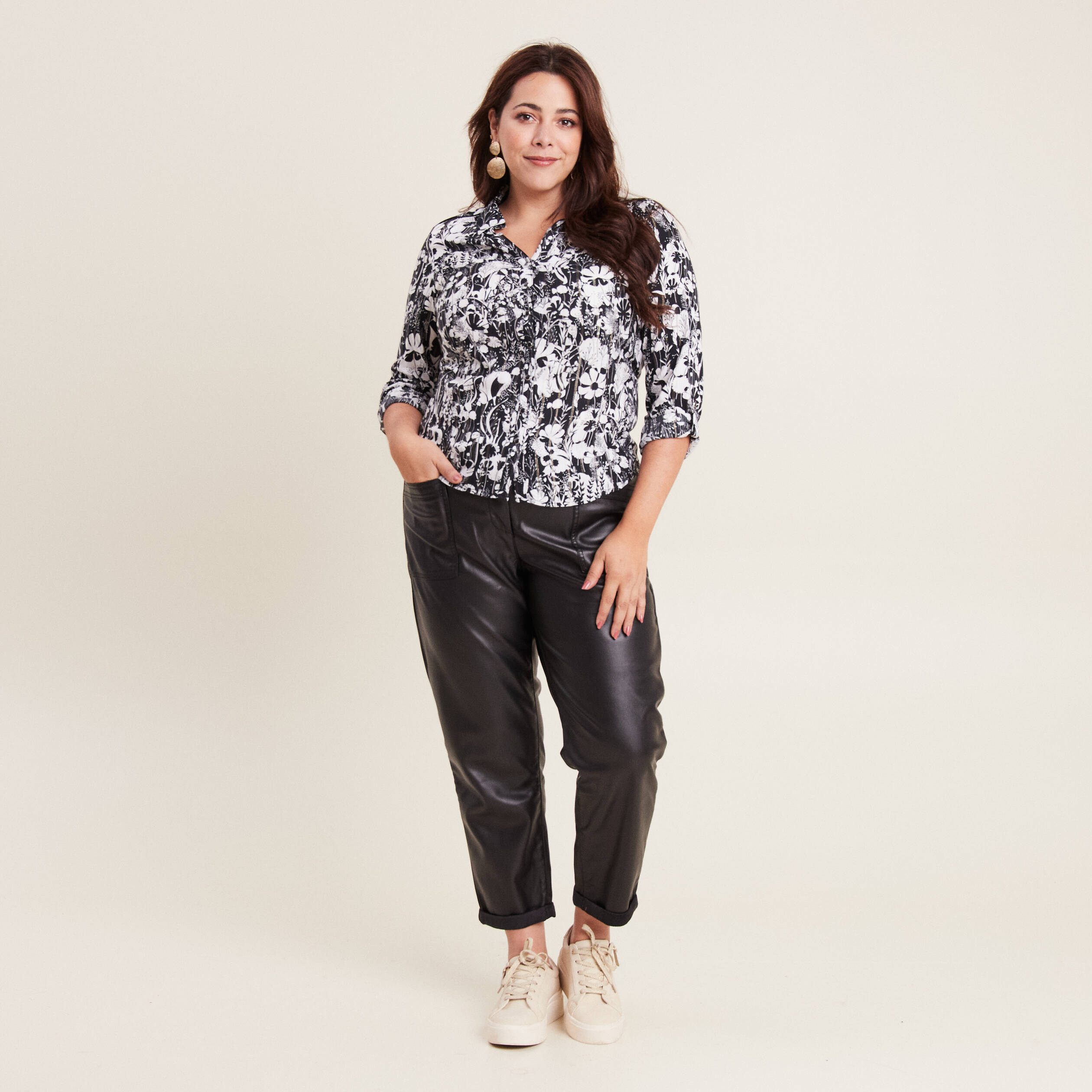 chemise manches longues noir femme Chemise manches longues noir femme