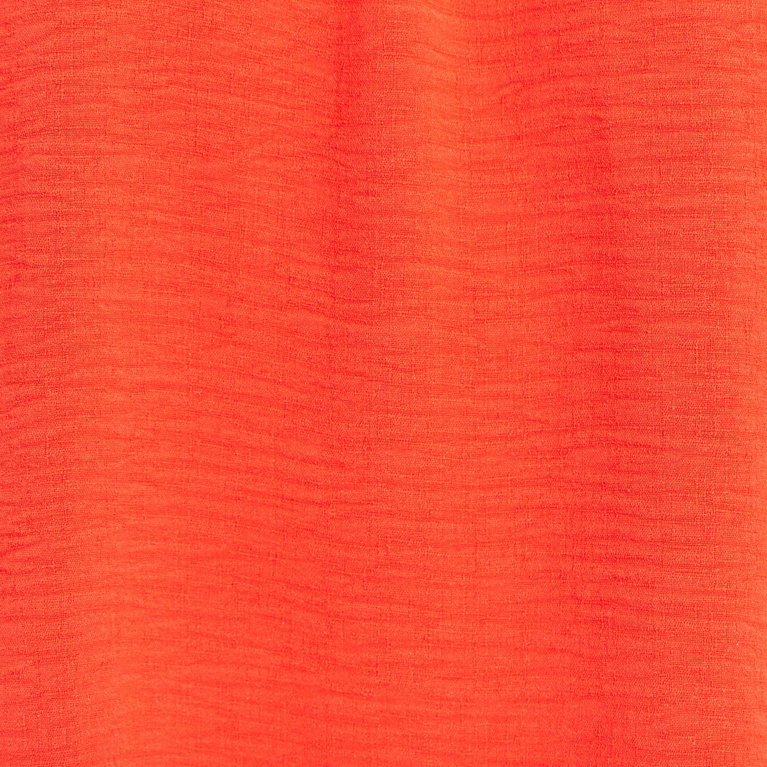 Robe courte &eacute;vas&eacute;e manches courtes orange fonc&eacute; femme