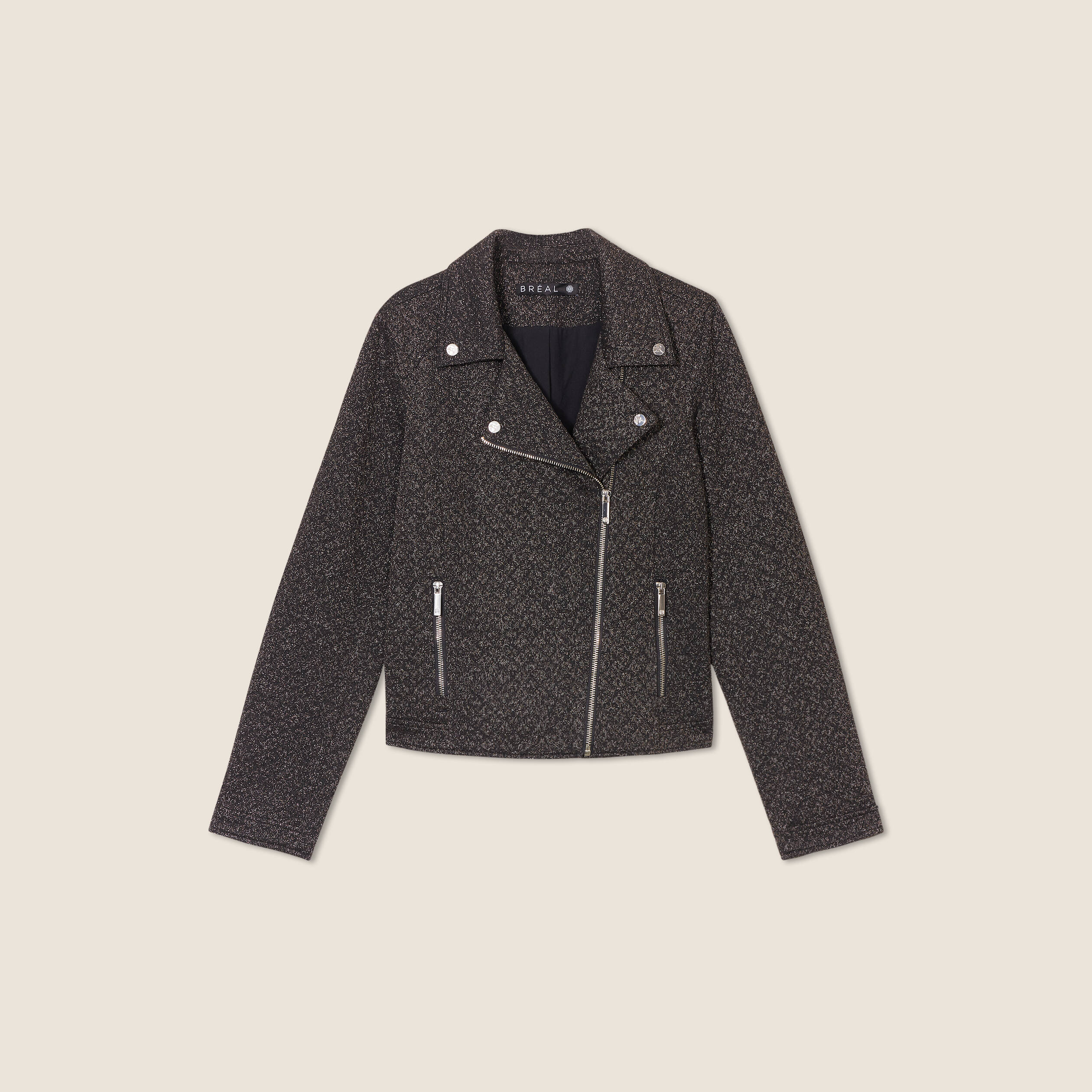 veste cintree zippee couleur cuivre femme Veste cintrée zippée couleur cuivre femme
