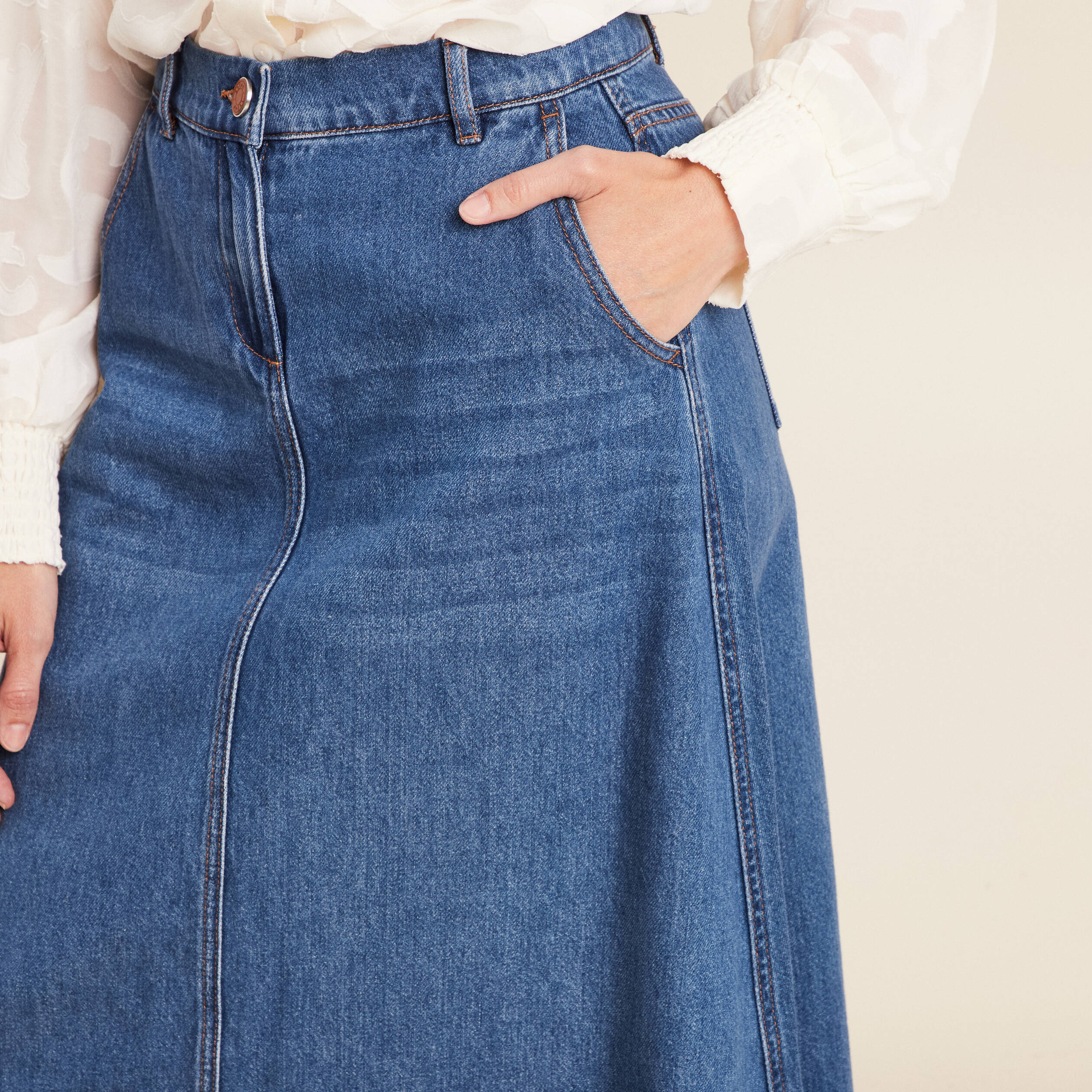 Jeans Jupe Taille Tres Haute Jean Mom Noir Kiabi Kiabi Jean Noir