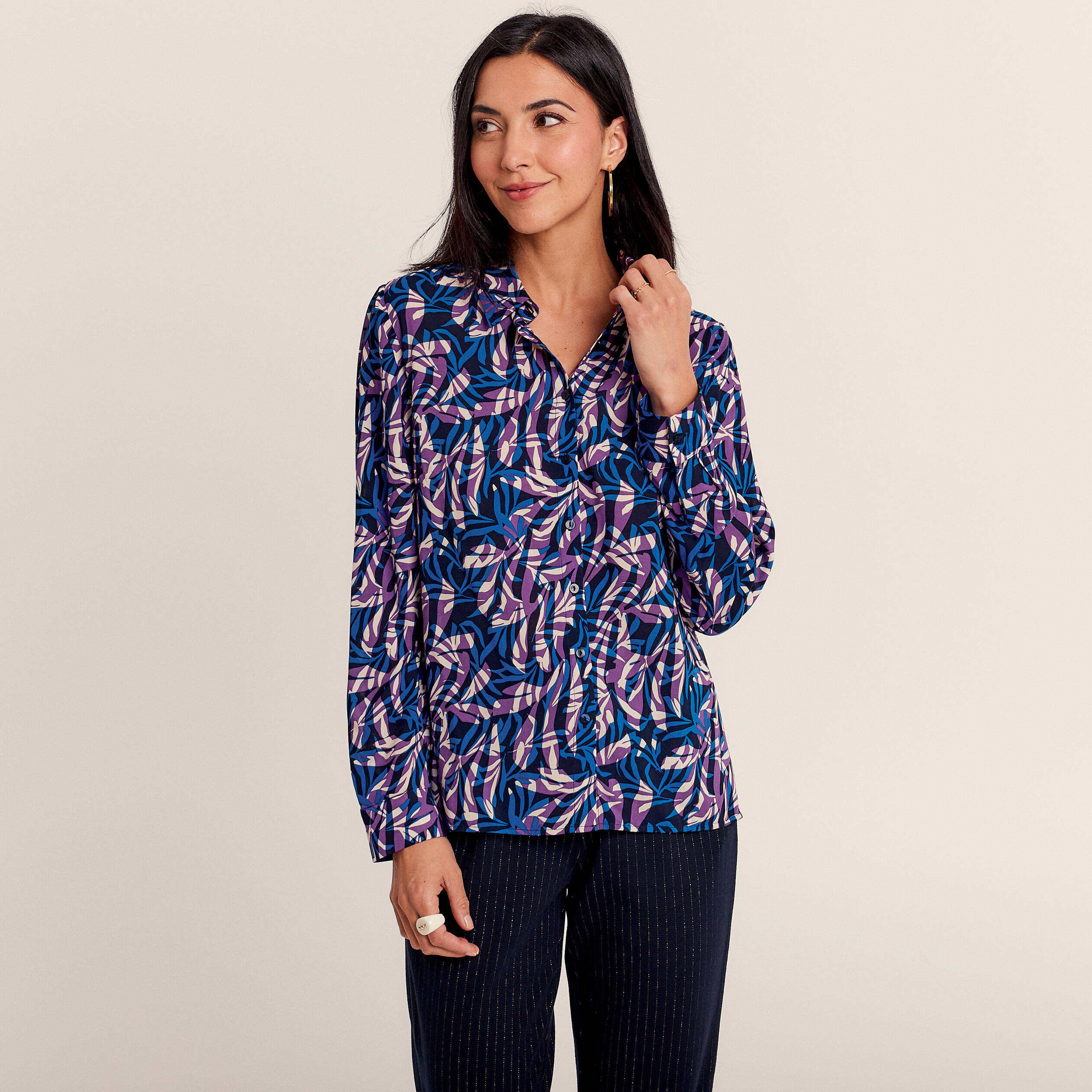 Chemisier sales mauve femme