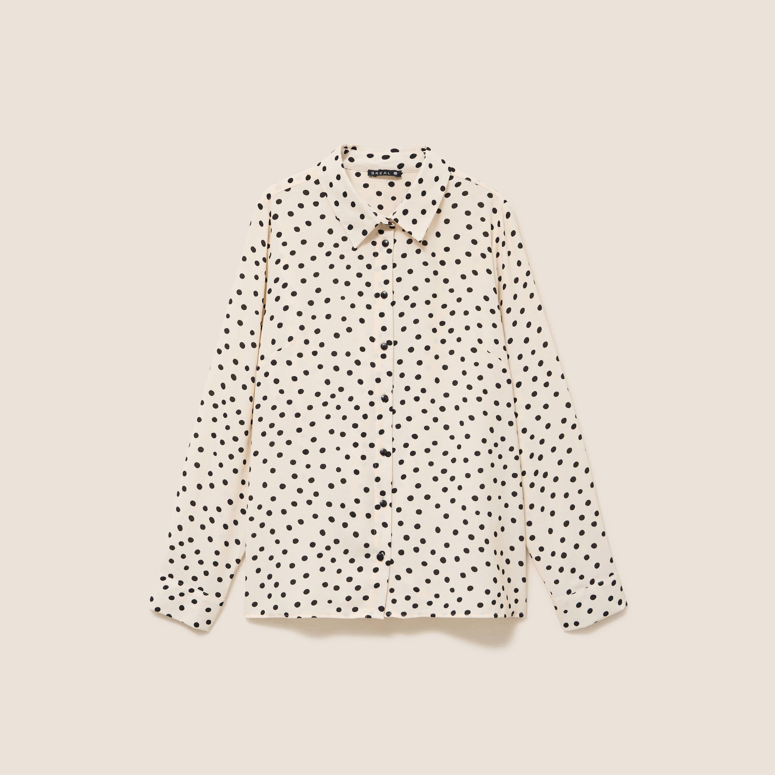 Chemise fluide manches longues blanc femme