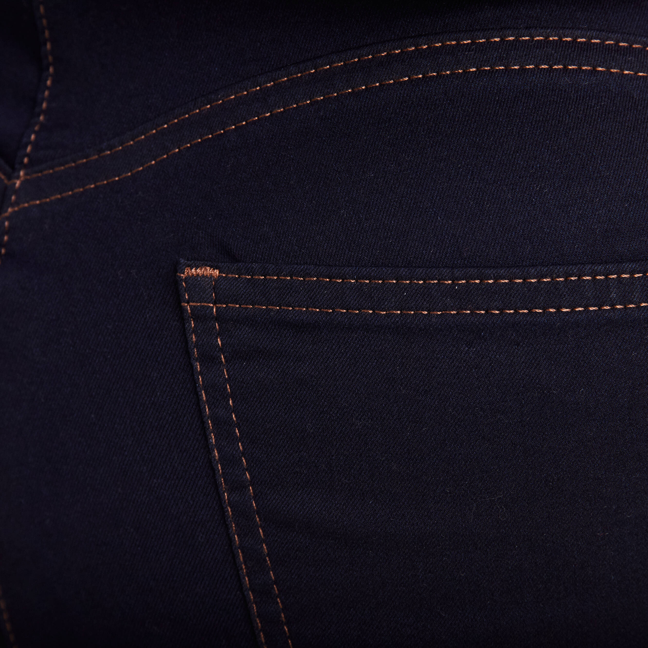 Pantalon léger taille haute 7/8ème denim brut femme