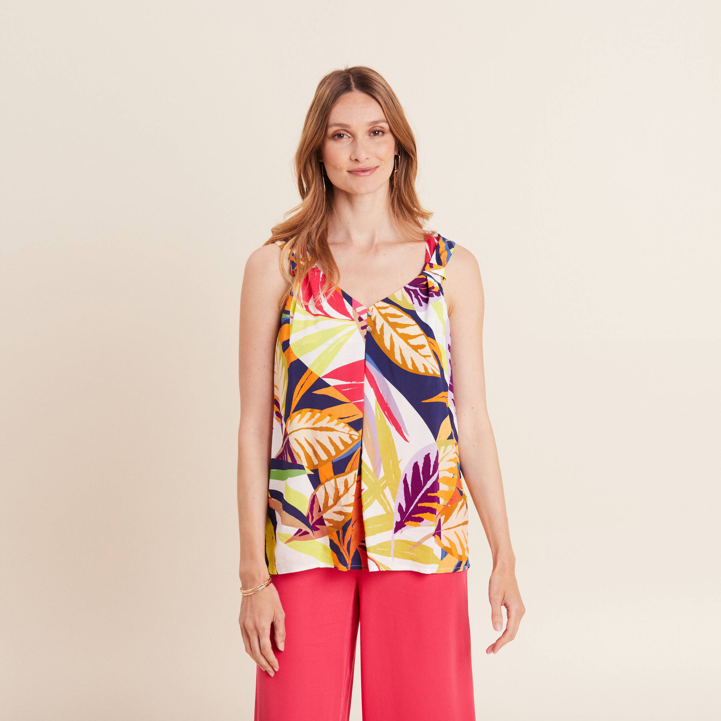 blouse sans manches multicolore femme multicolore femme Blouse sans manches multicolore femme multicolore femme