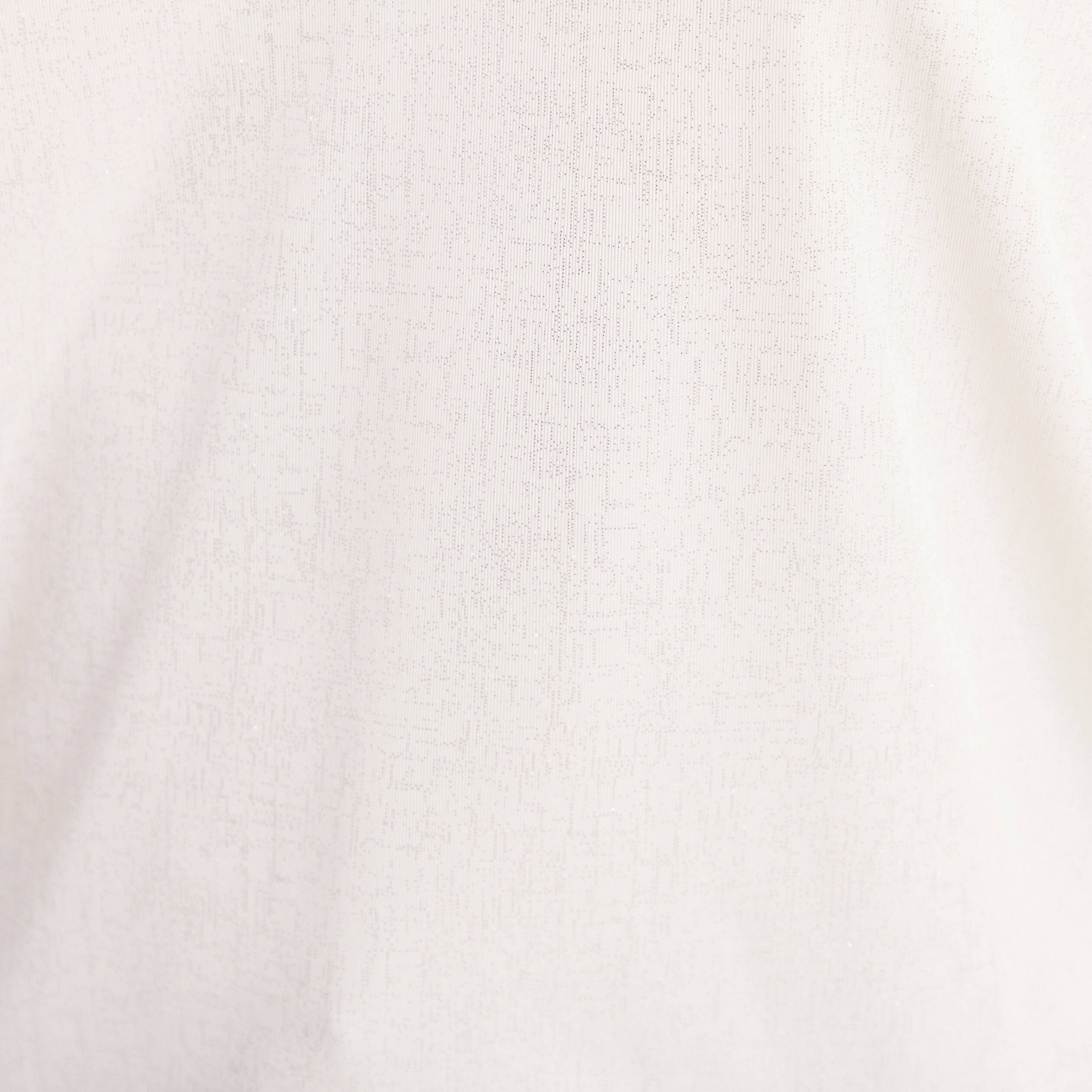 T-shirt col v manches courtes brillant ecru femme
