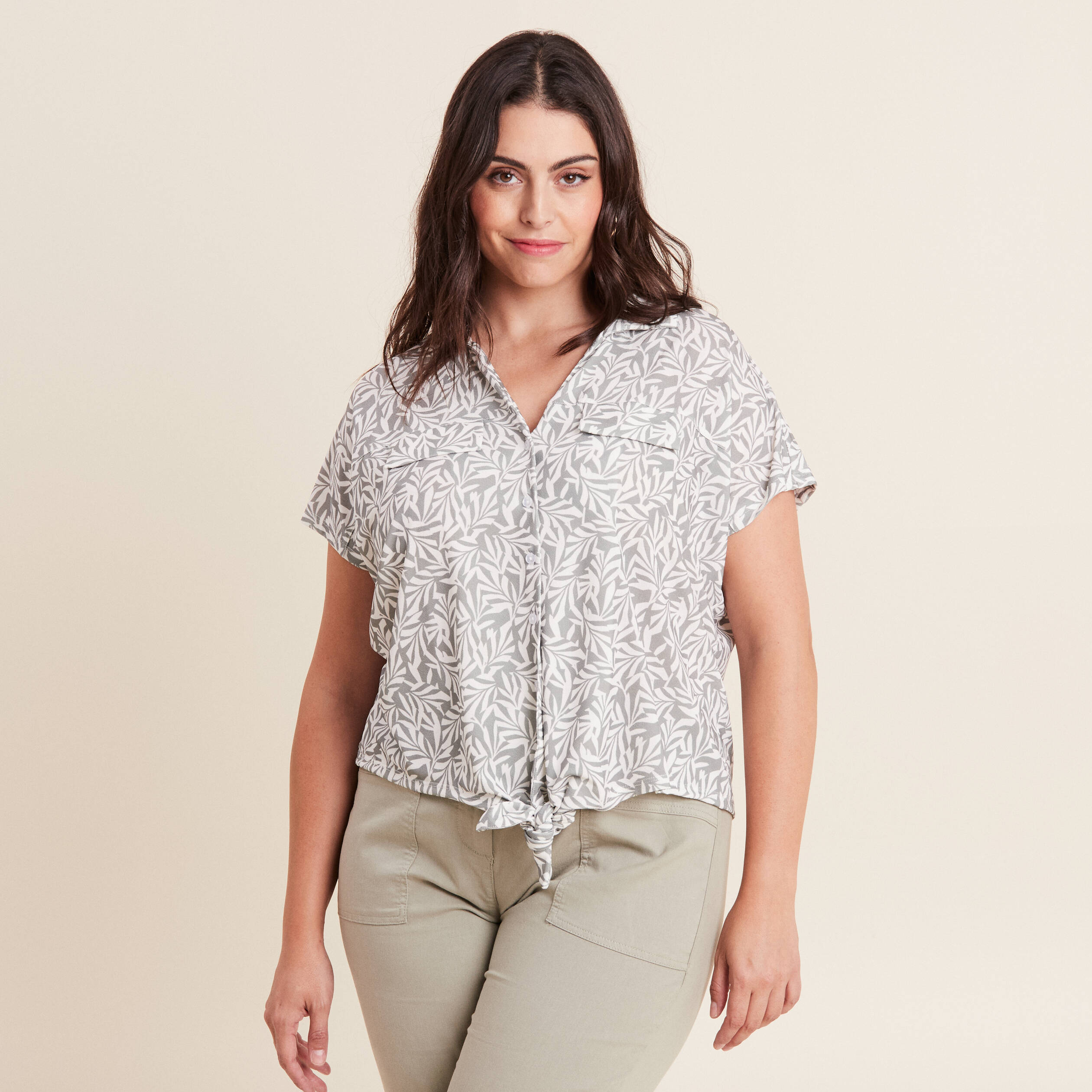t shirt manches courtes vert kaki femme T-shirt manches courtes vert kaki femme