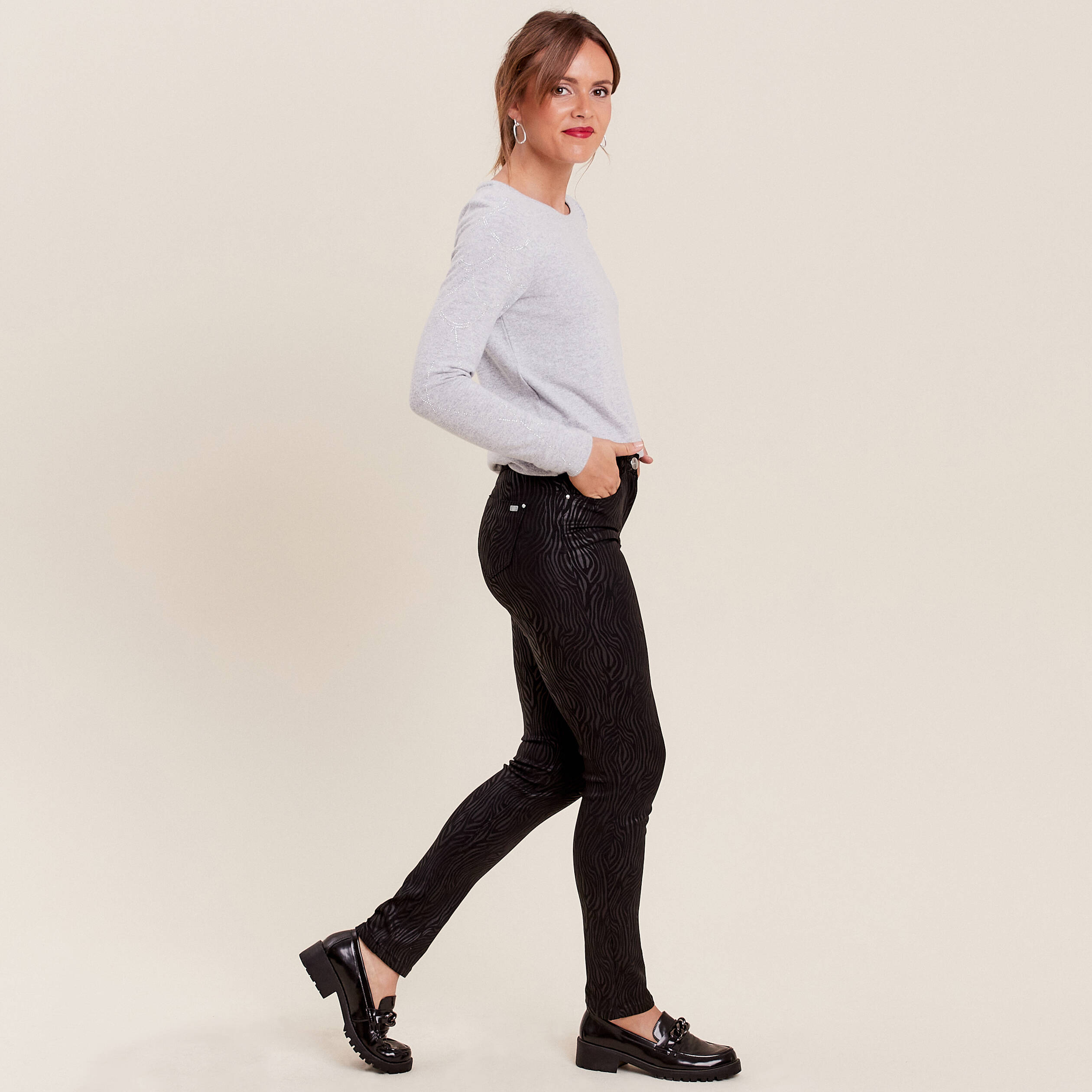 Jean enduit pas cher shop