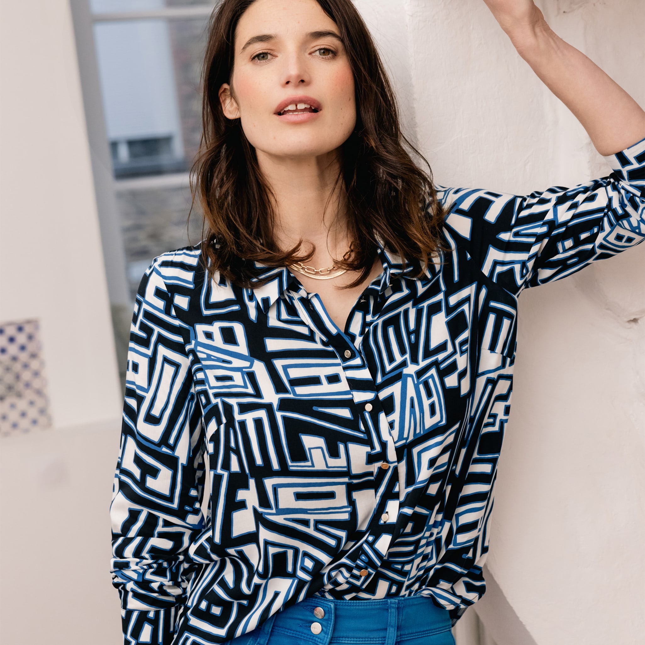 Chemise noire top femme